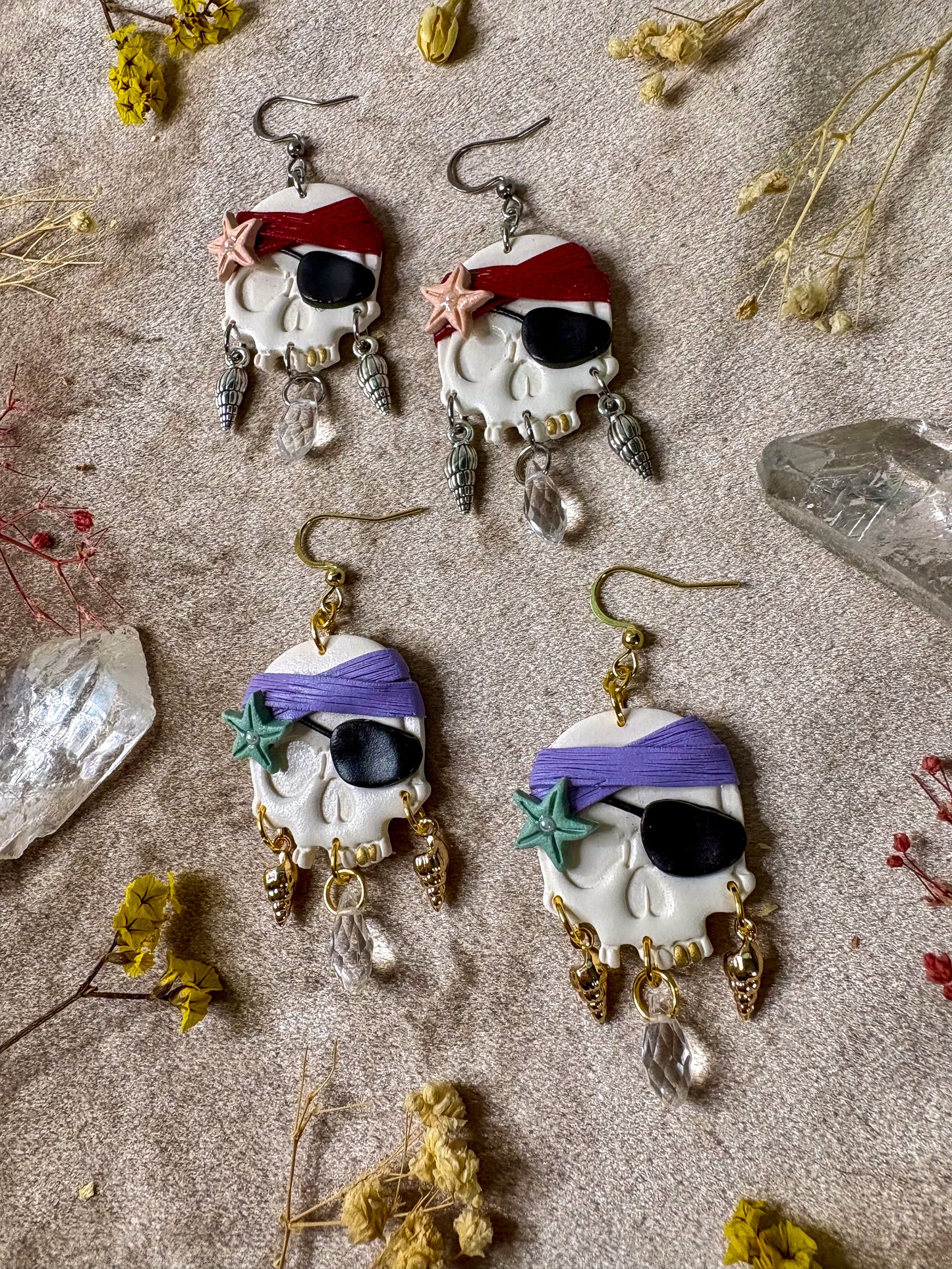 Pirate Skull Earrings