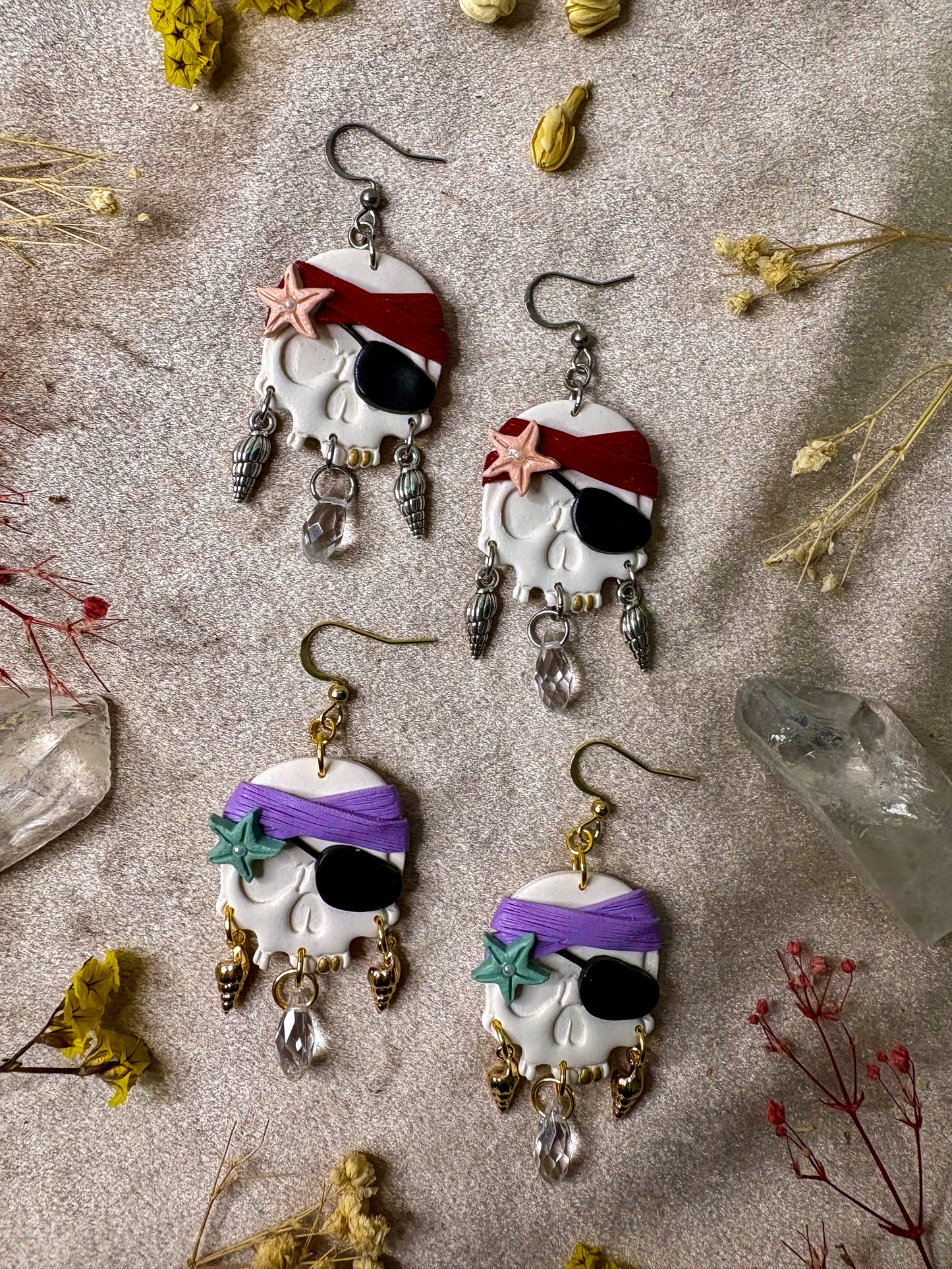 Pirate Skull Earrings