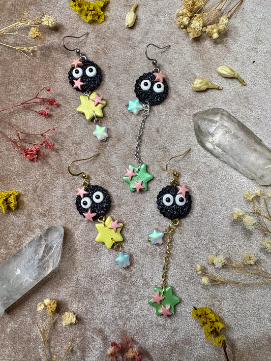 Dust Fairy and Star Candy Earrings