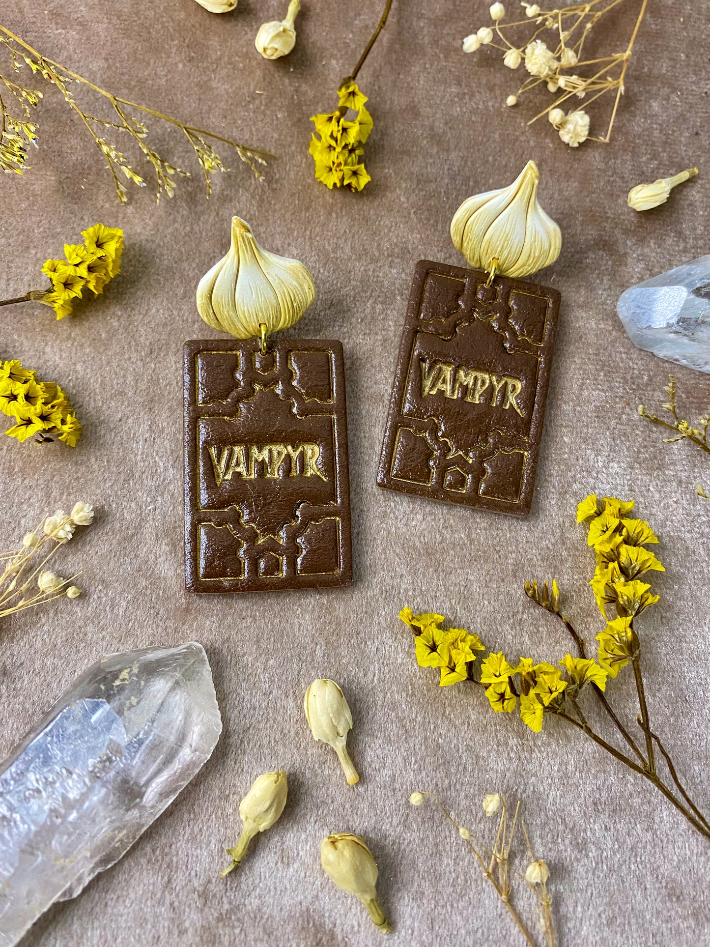 Vampyr Slayer Book Earrings