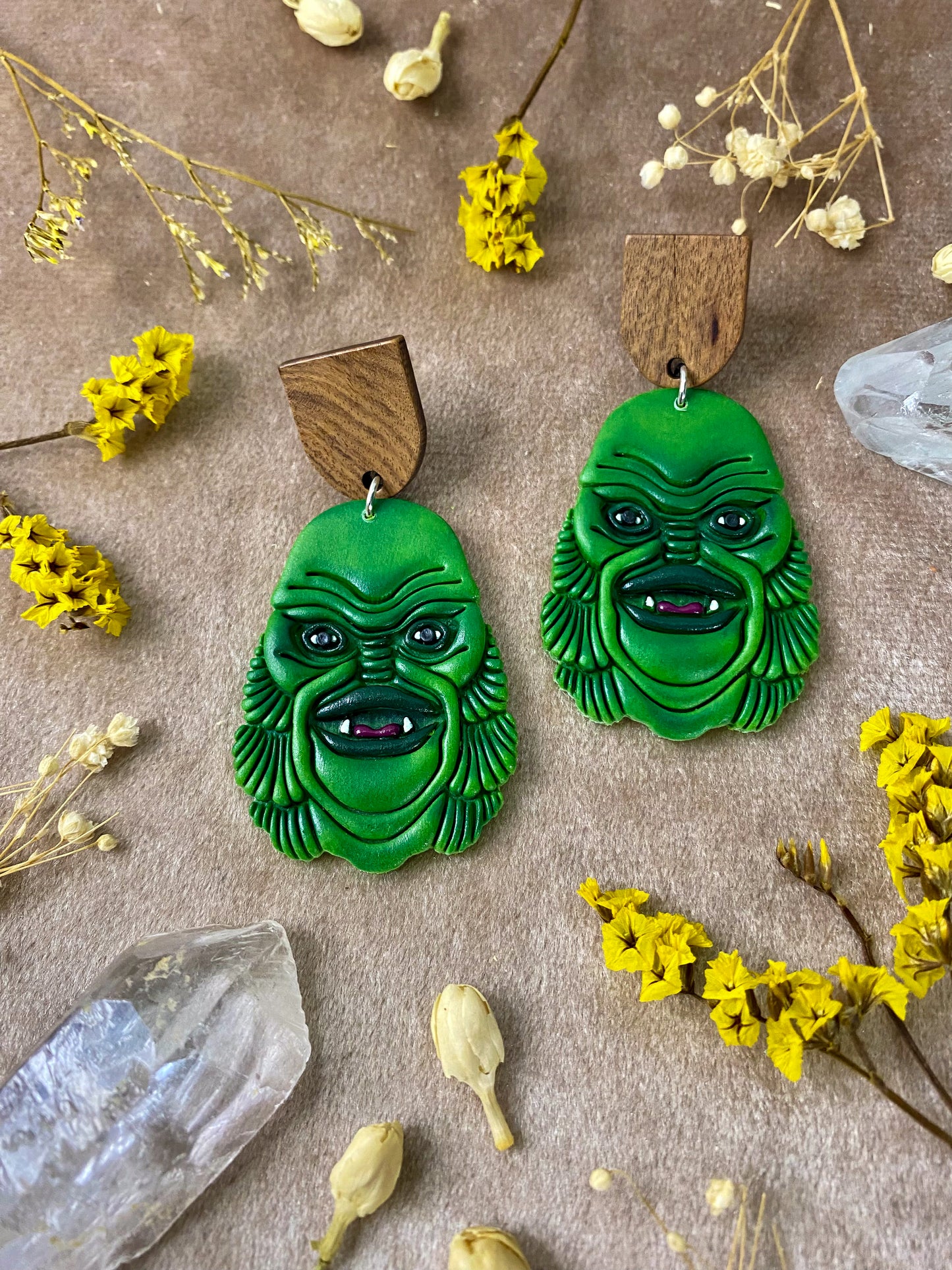 Swamp Creature Earrings