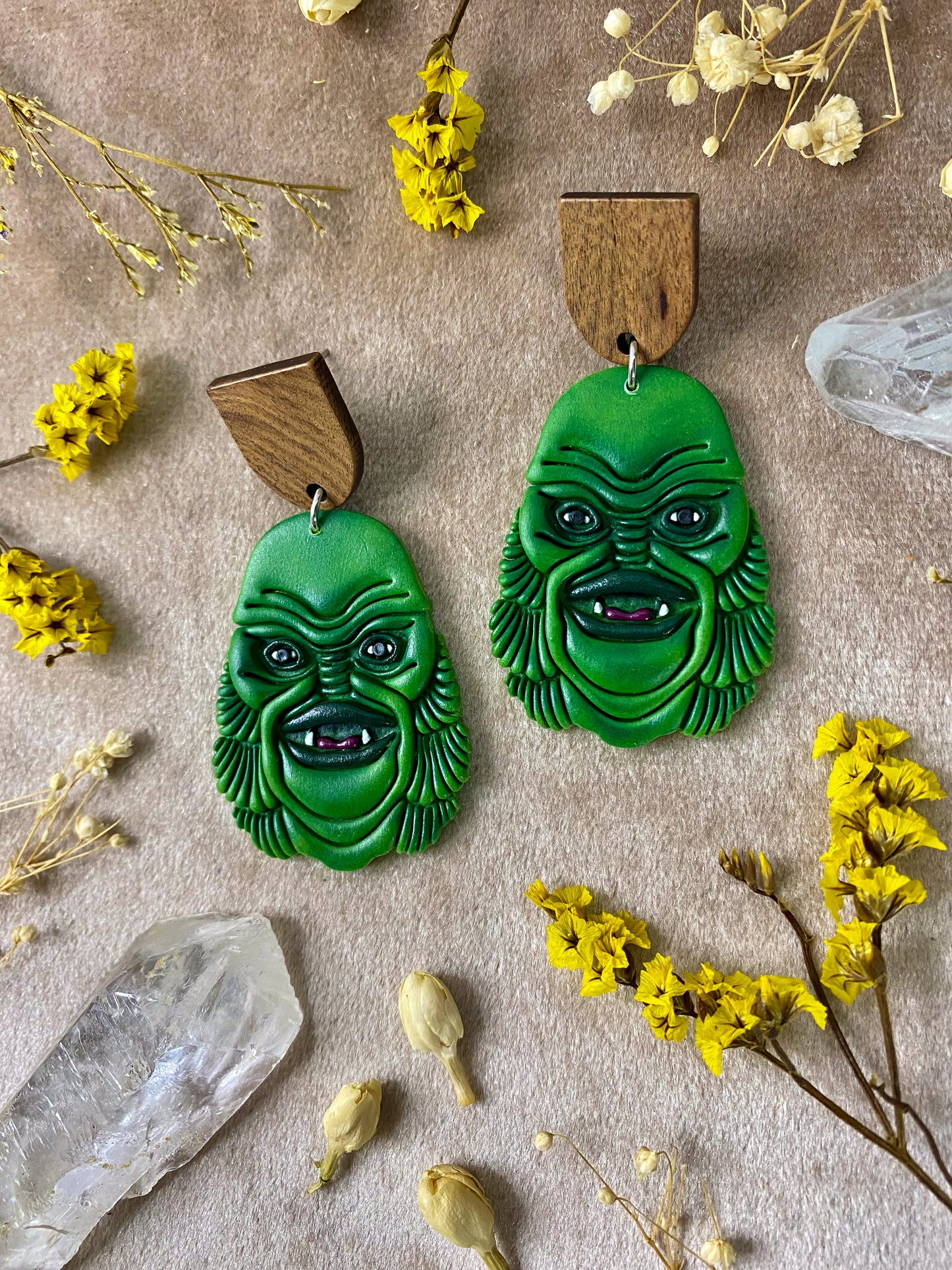 Swamp Creature Earrings