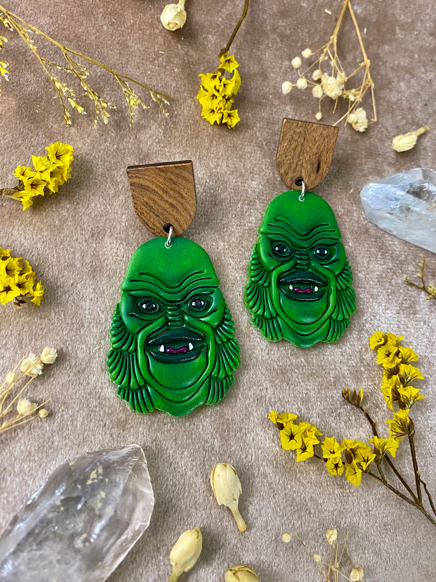 Swamp Creature Earrings