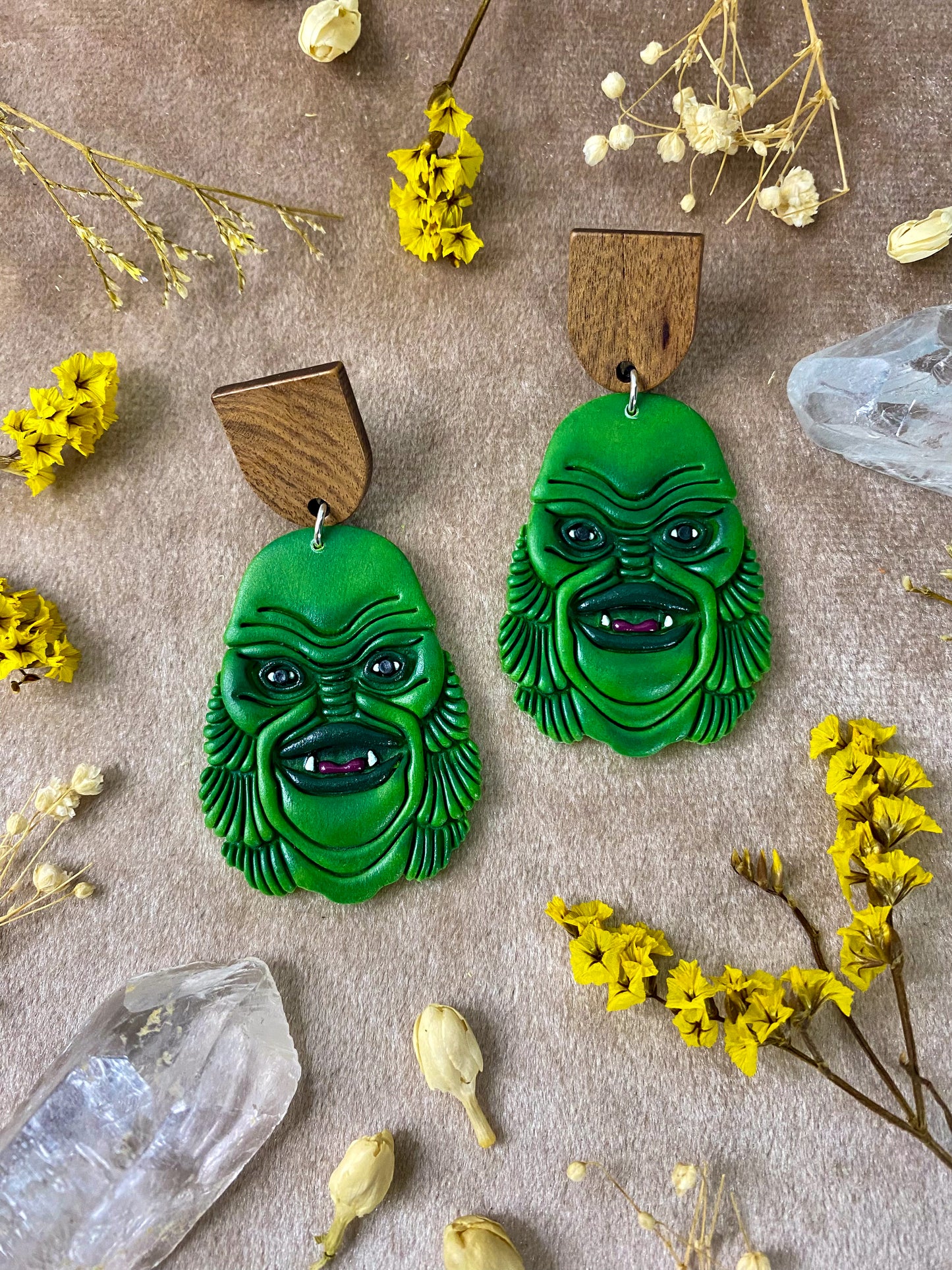 Swamp Creature Earrings