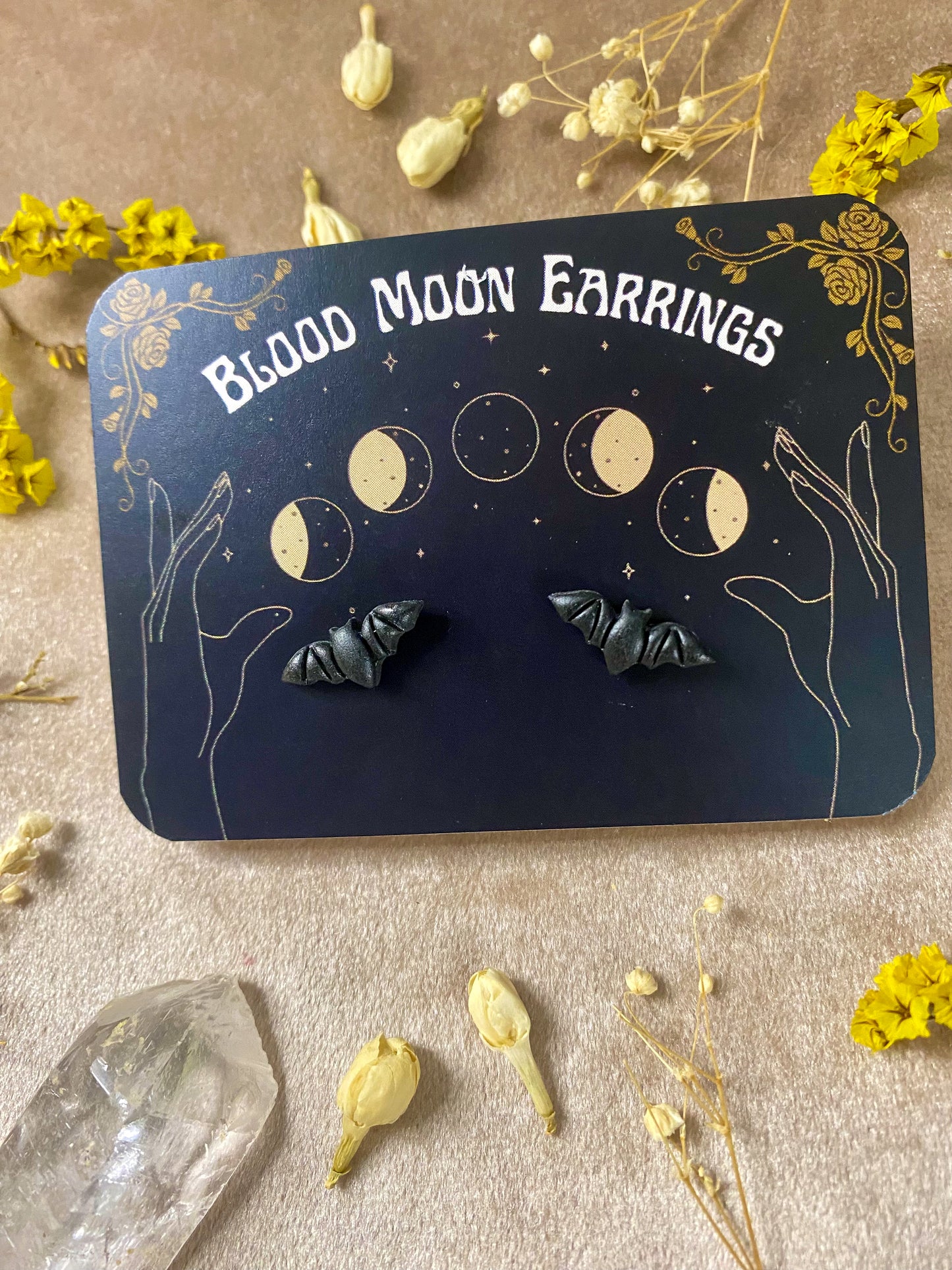 Bat Stud Earrings