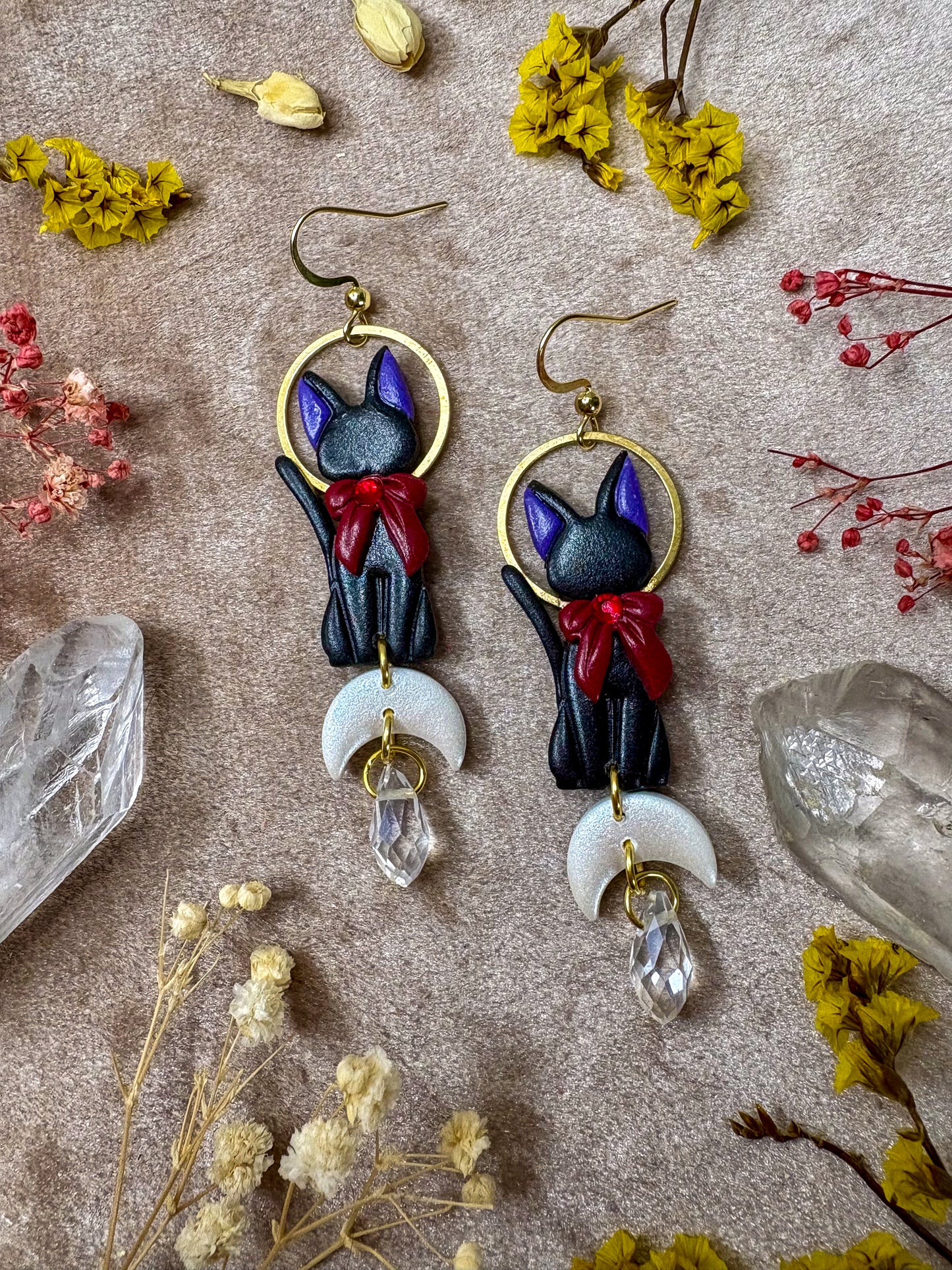 Messenger Kitty Earrings