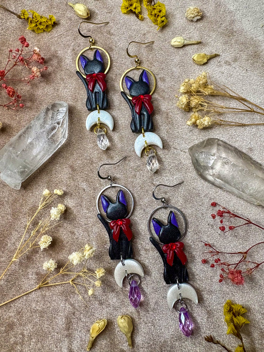 Messenger Kitty Earrings