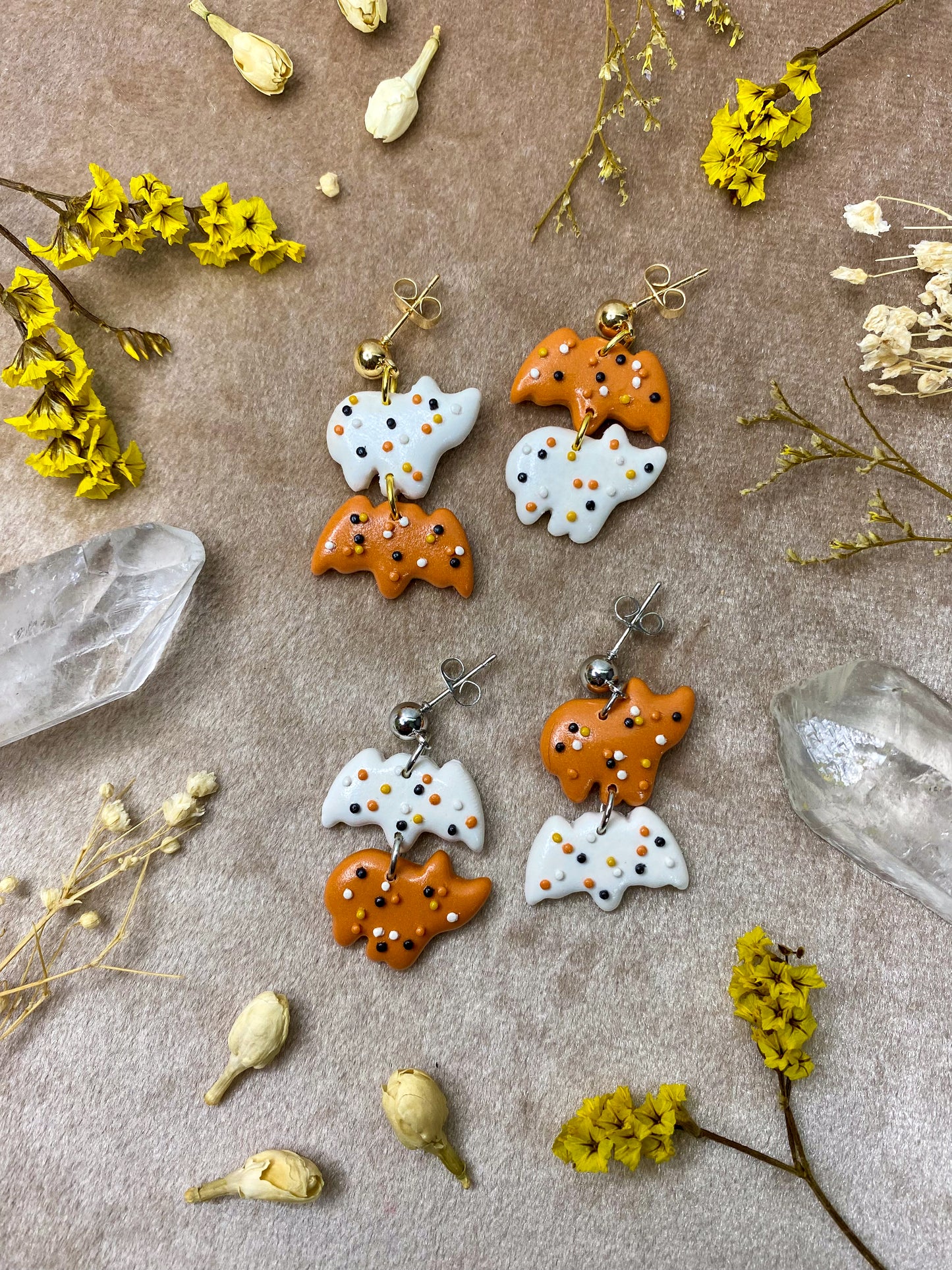 Frosted Animal Crackers Halloween Edition Earrings