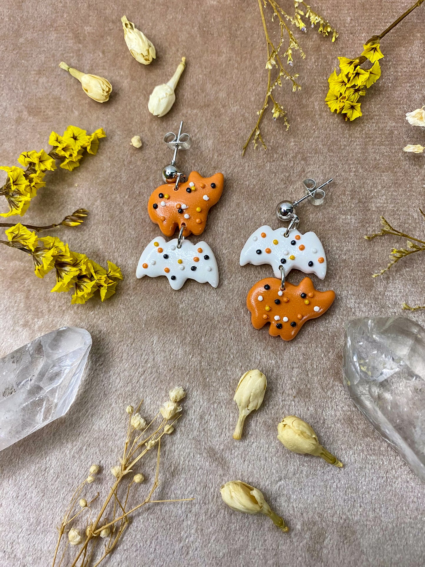 Frosted Animal Crackers Halloween Edition Earrings