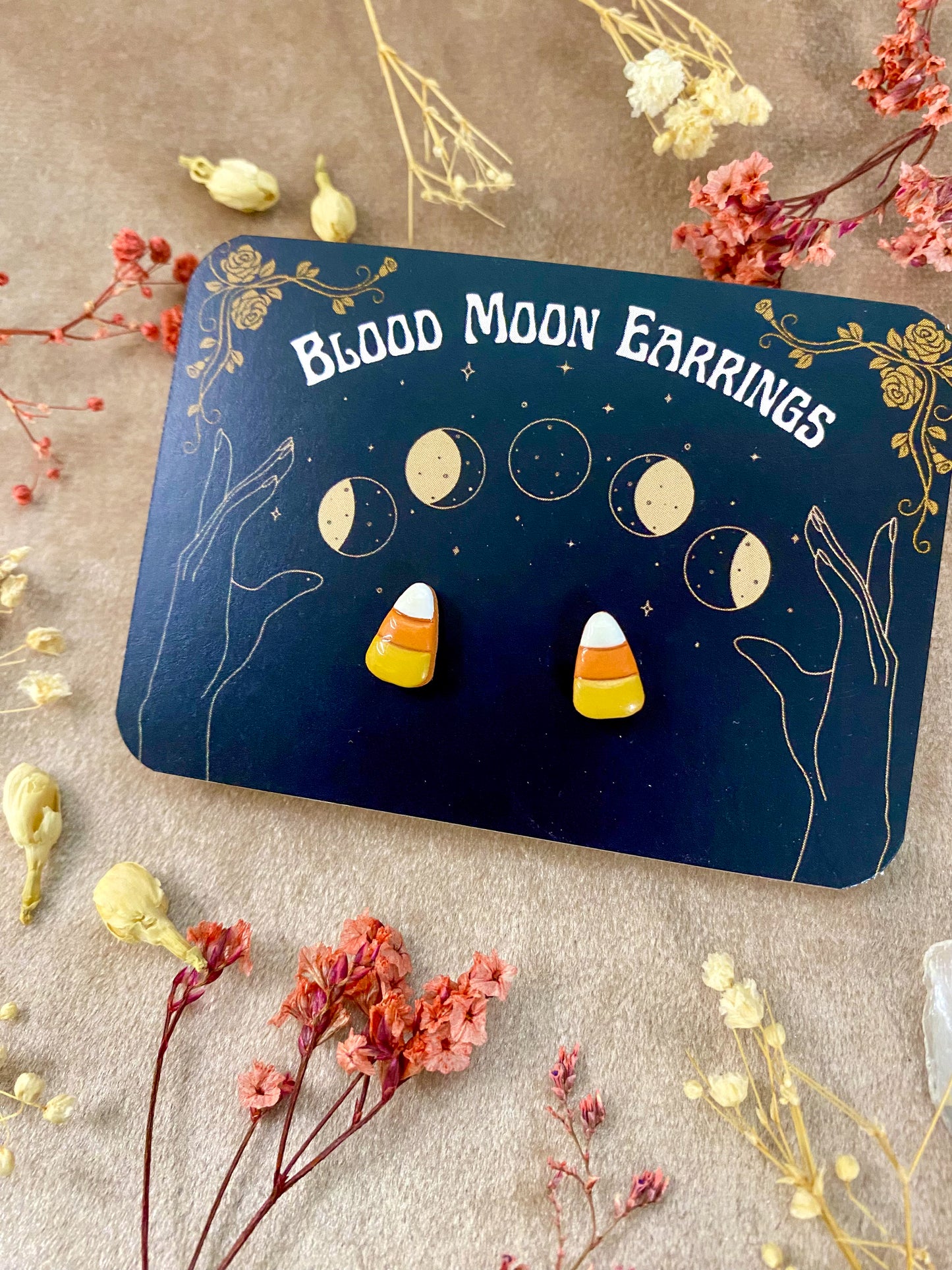 Candy Corn Stud Earrings