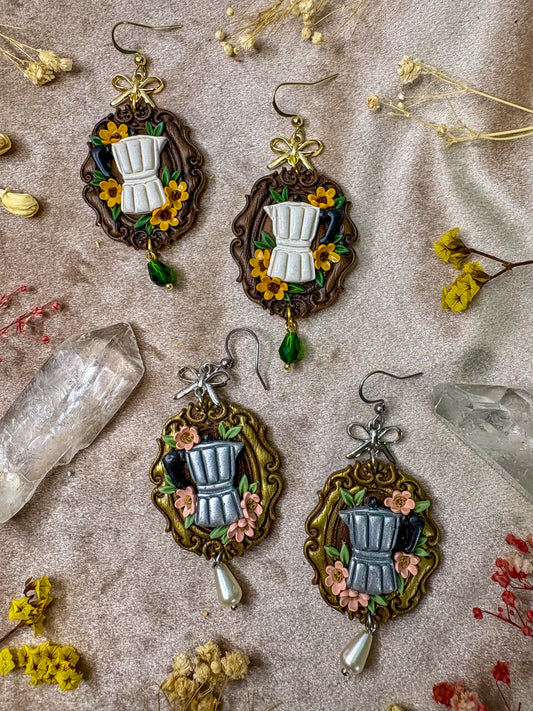 Cafetera Frame Earrings