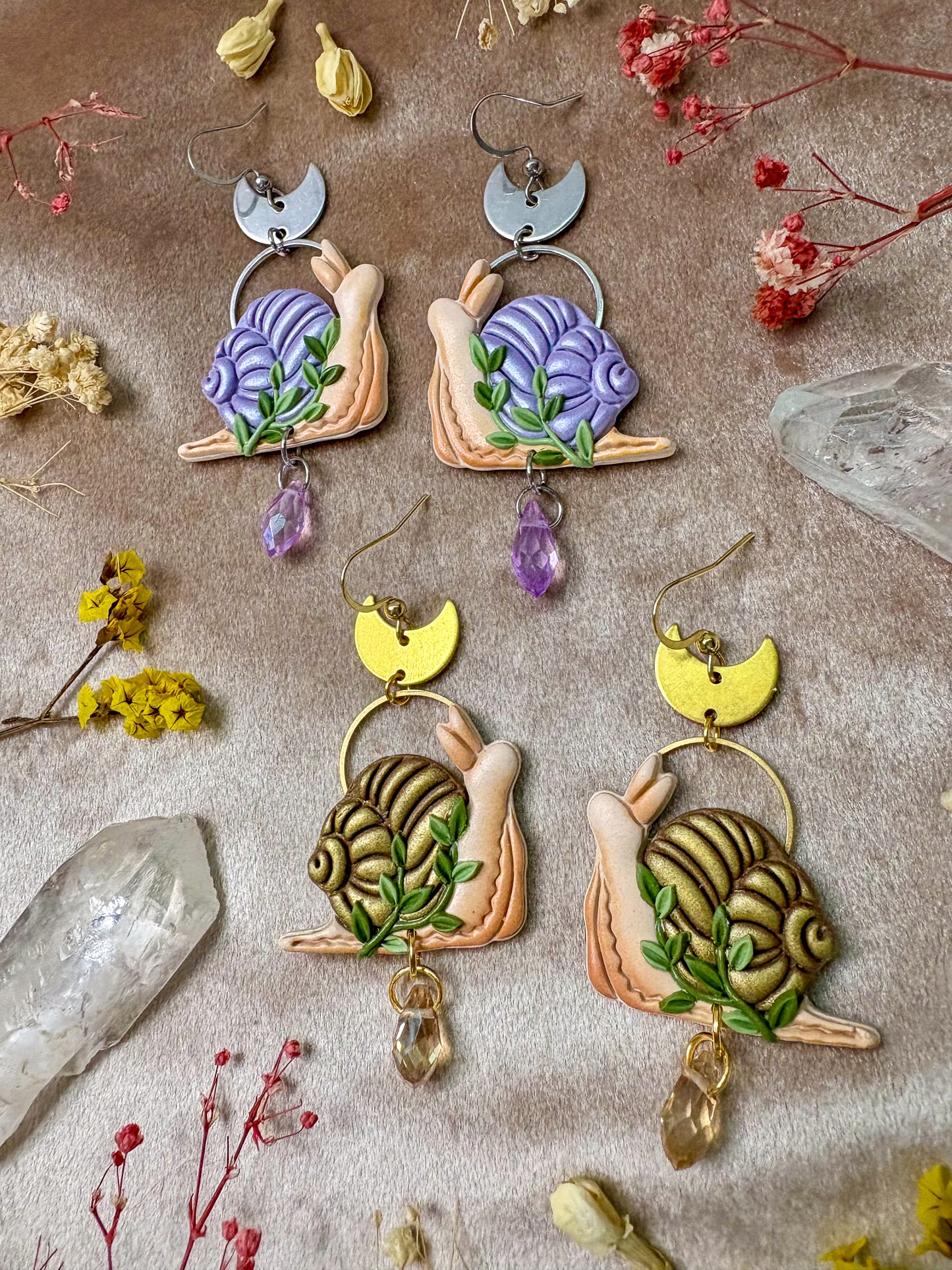 Garden Snail Earrings