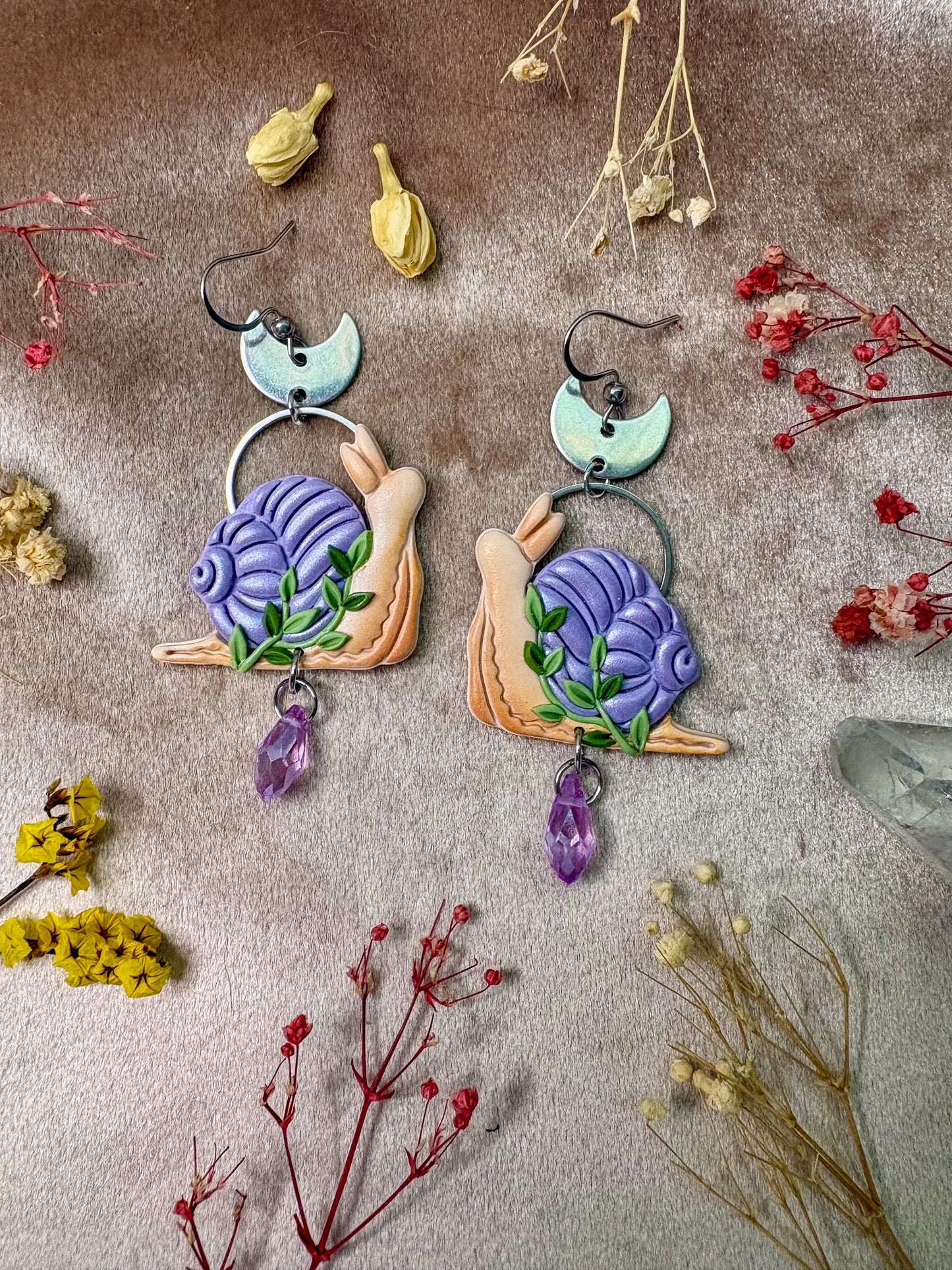 Garden Snail Earrings
