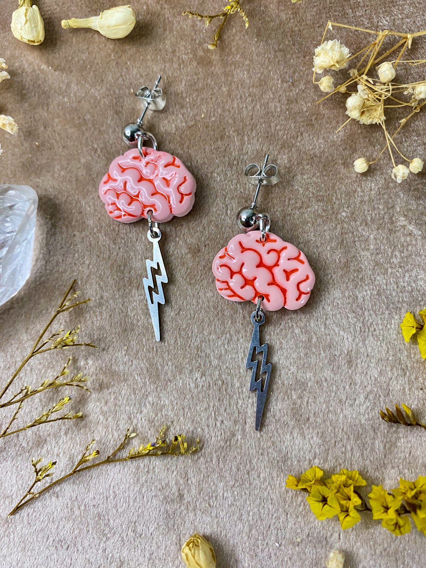 Lightning Brain Midi Earrings