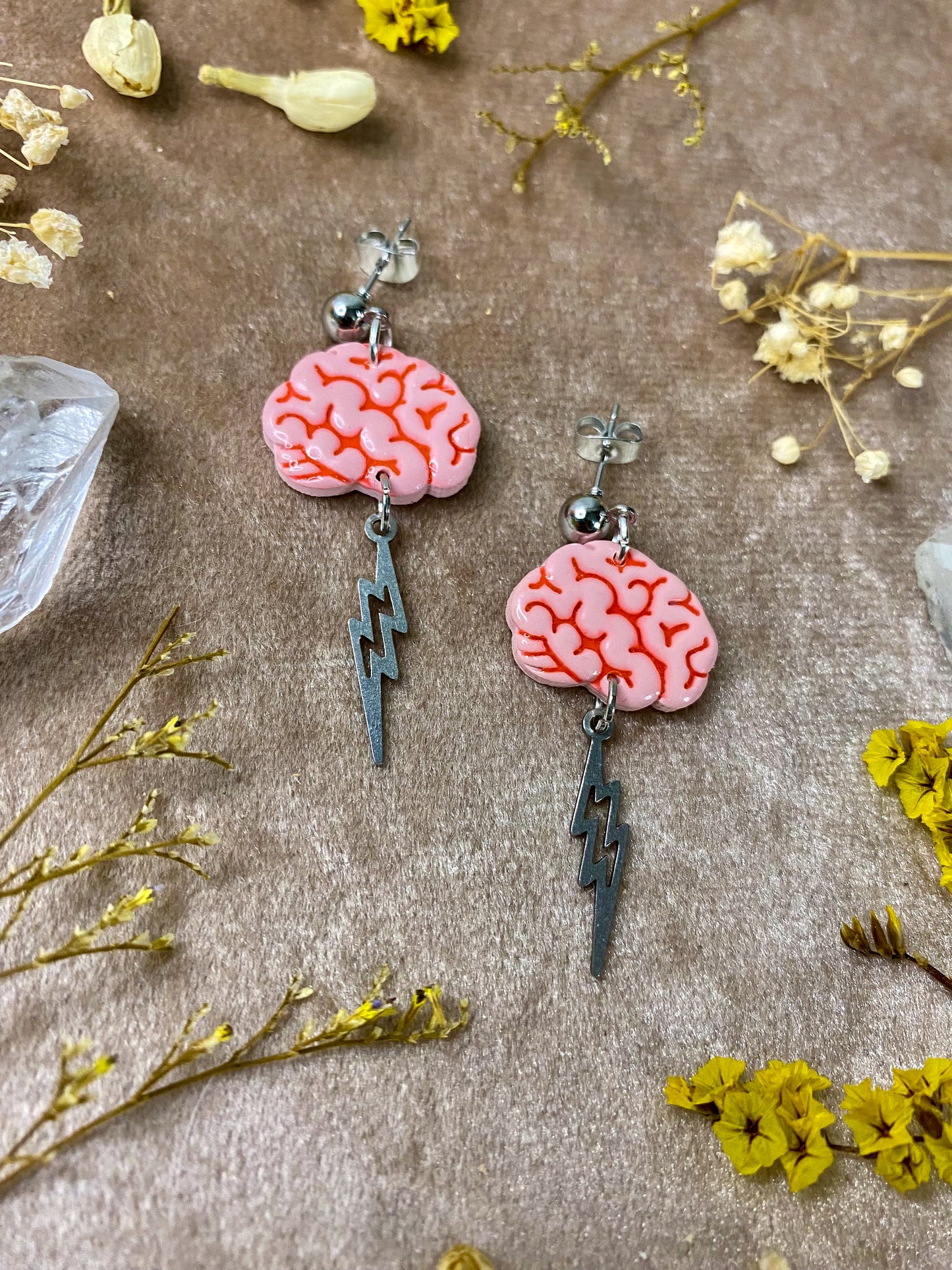 Lightning Brain Midi Earrings