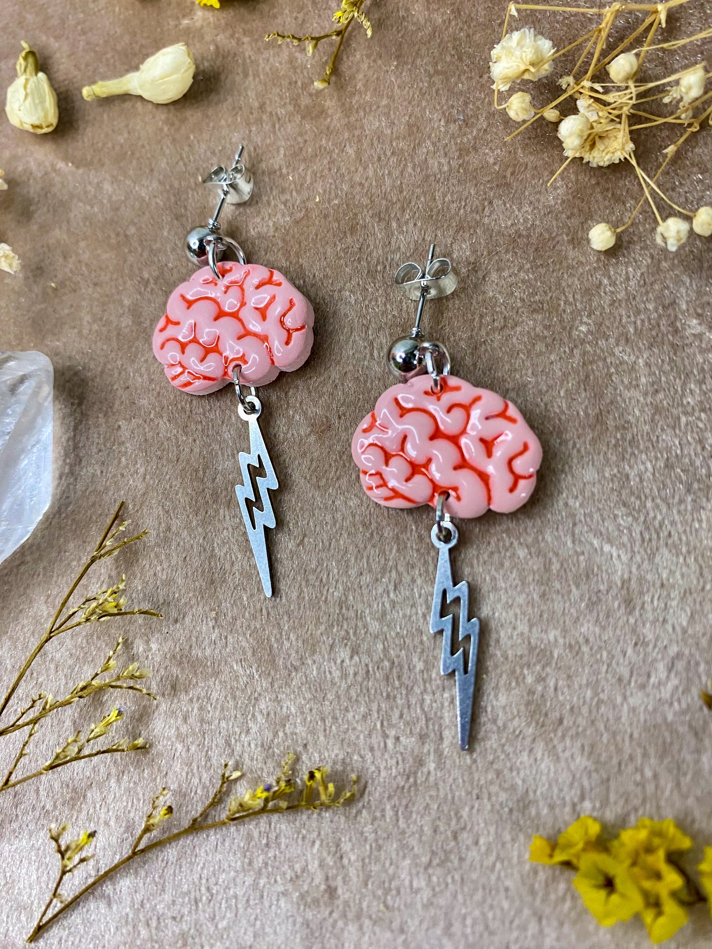 Lightning Brain Midi Earrings