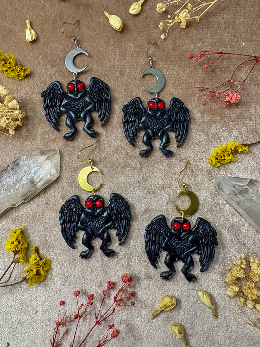 Mothman Earrings