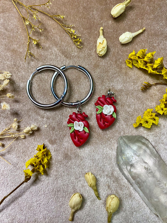 polymer clay build your own diy hoop earrings charm bar