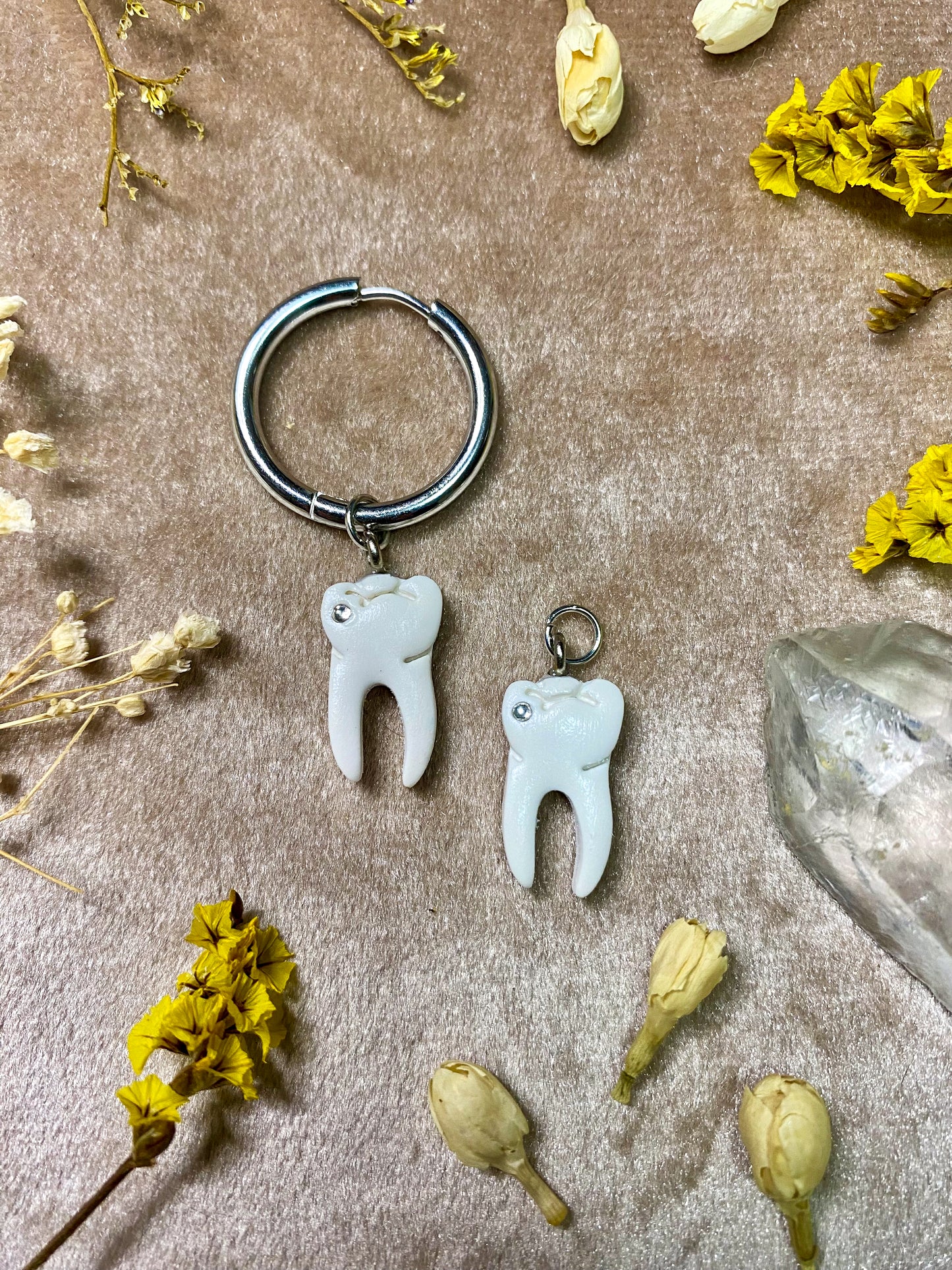 Jeweled Tooth Charm