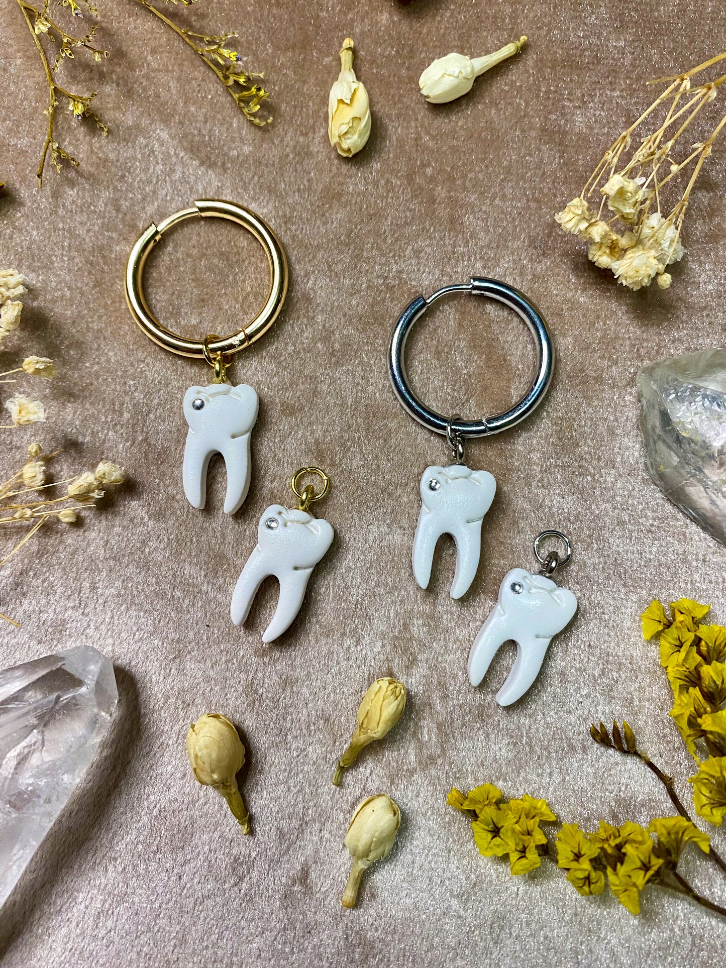 Jeweled Tooth Charm