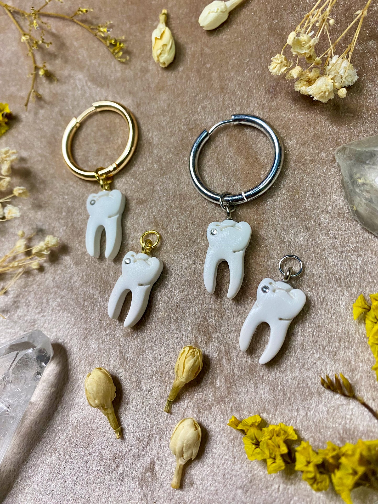 Jeweled Tooth Charm