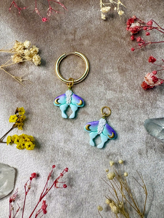 Luna Moth Charm