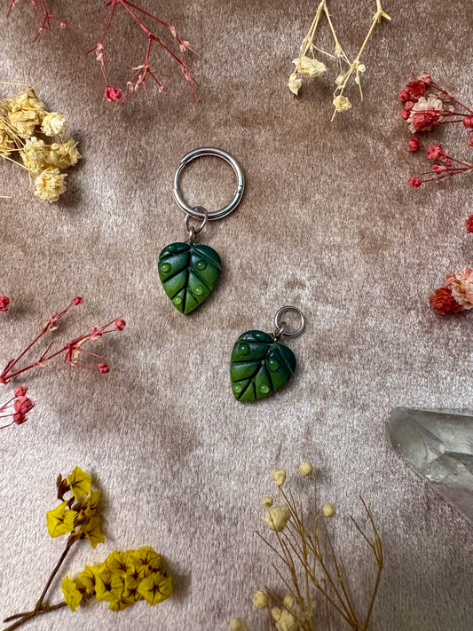 Dewey Leaf Charm