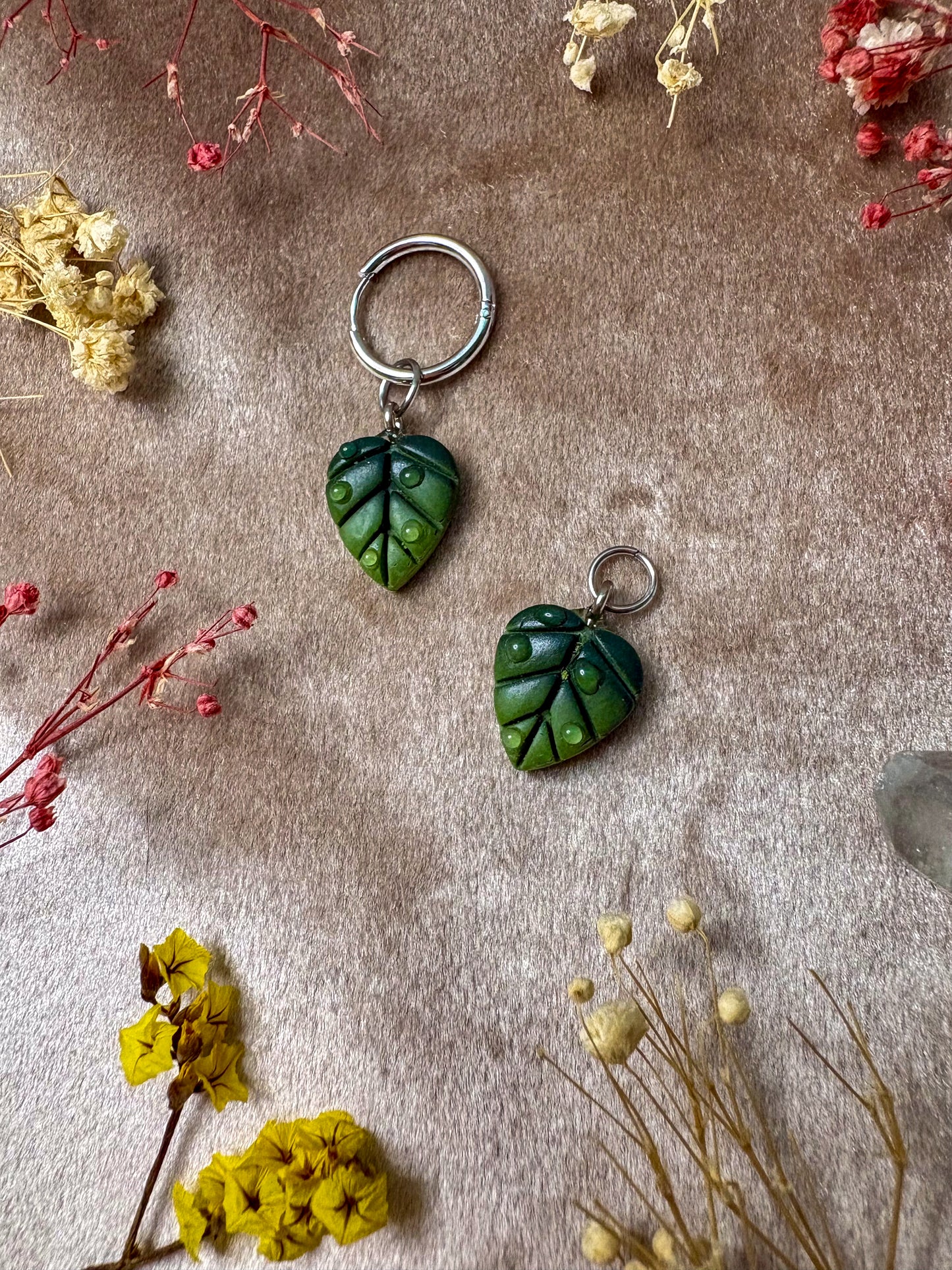 Dewey Leaf Charm