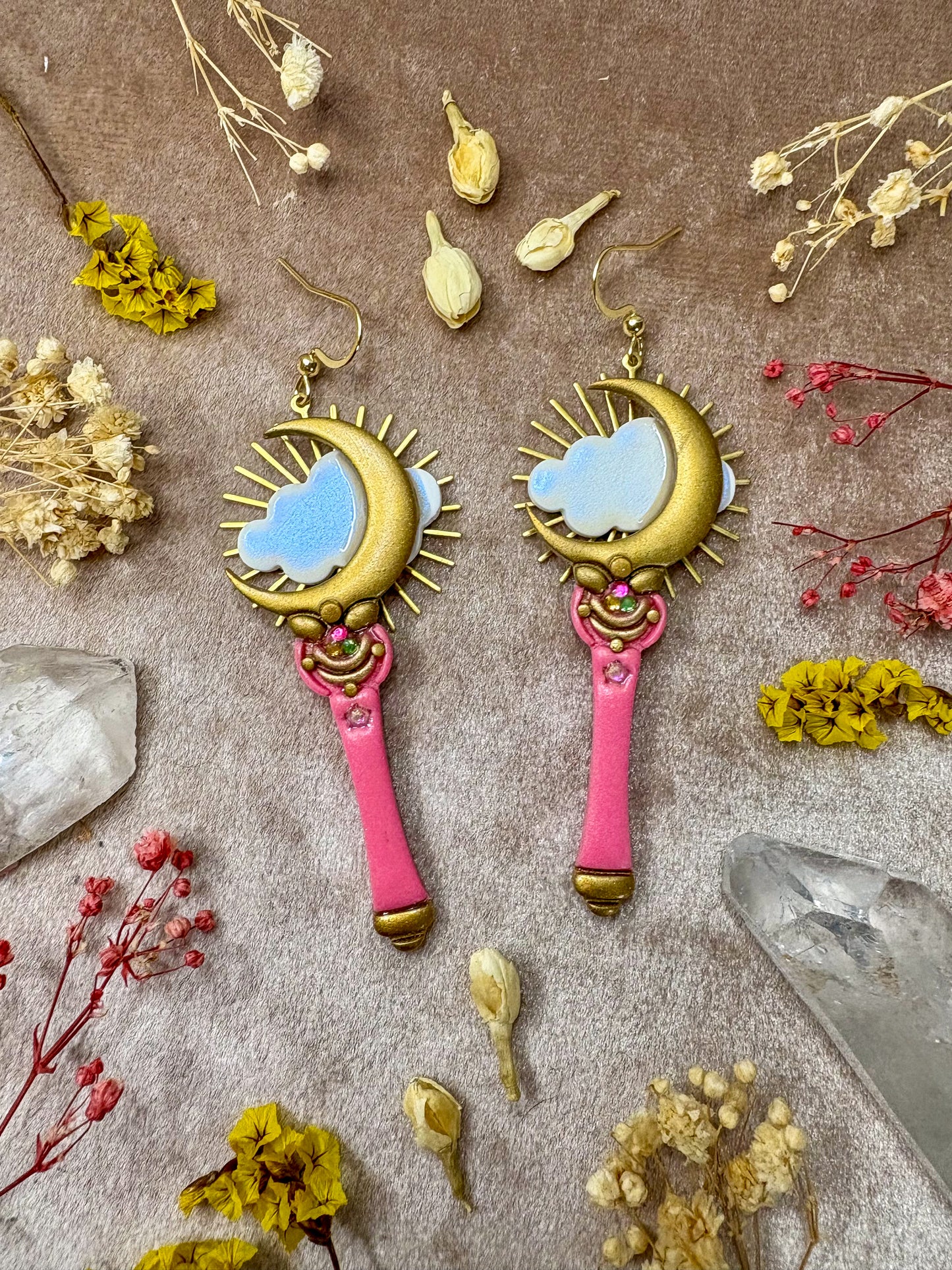 Moon Wand Earrings
