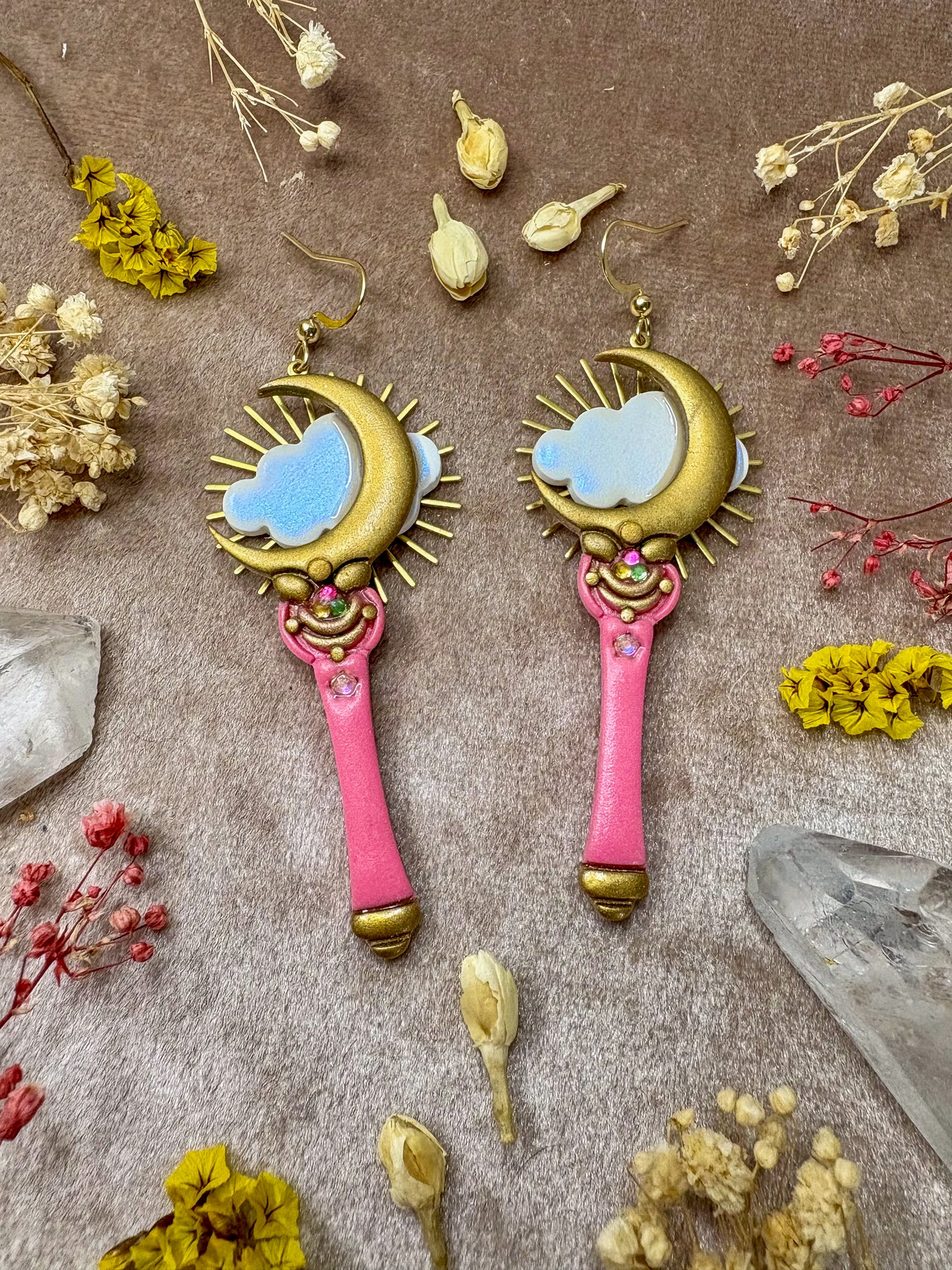 Moon Wand Earrings