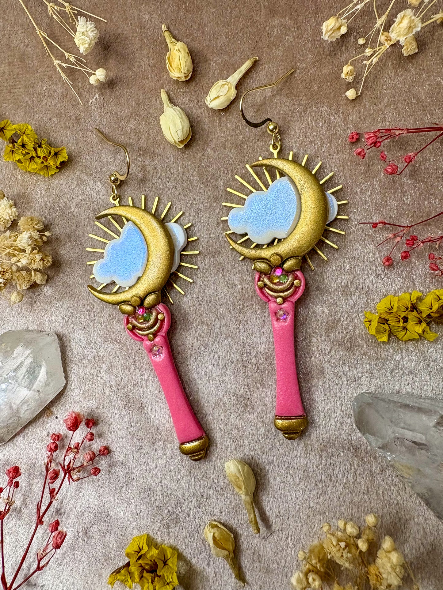 Moon Wand Earrings
