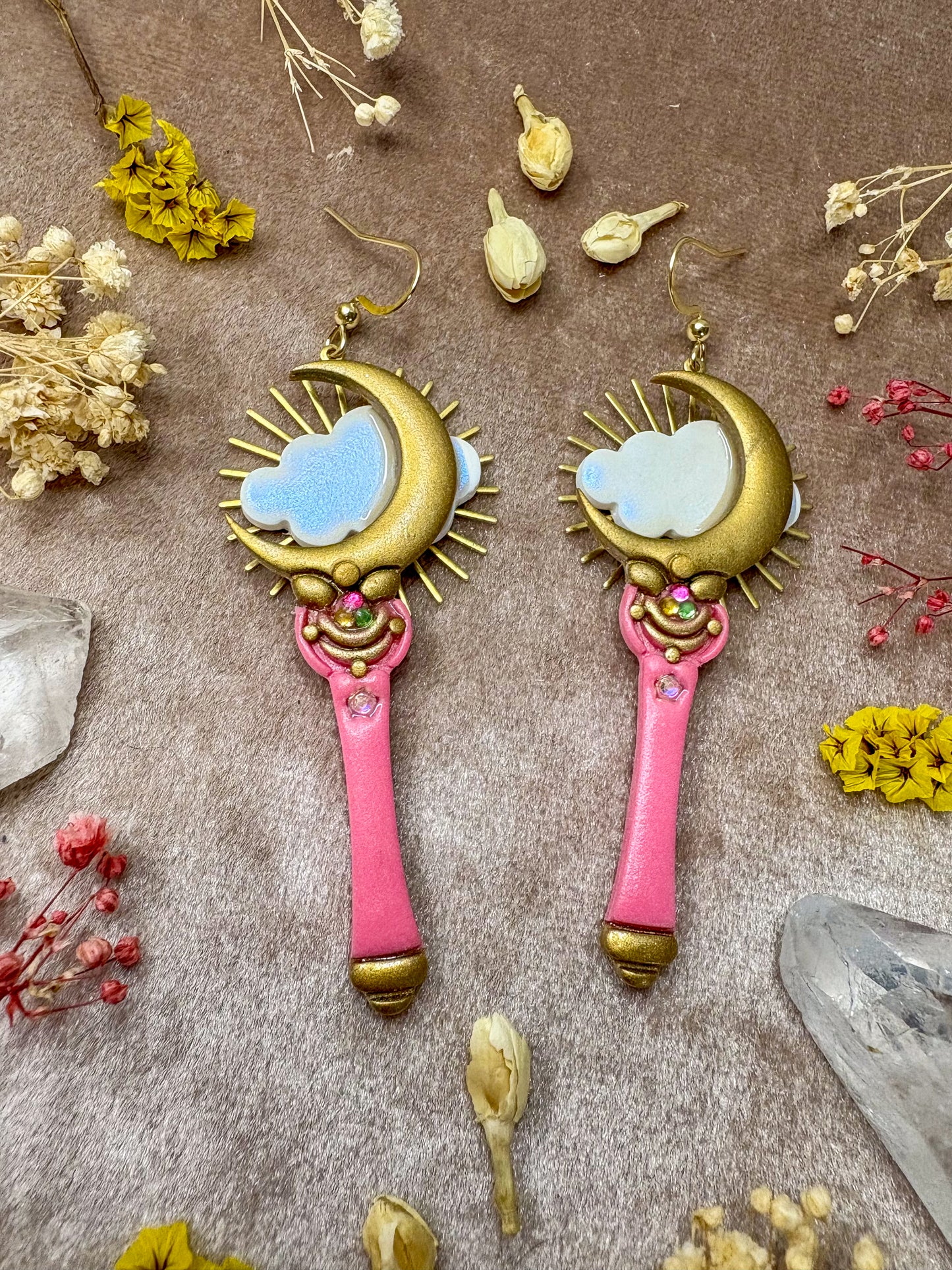 Moon Wand Earrings