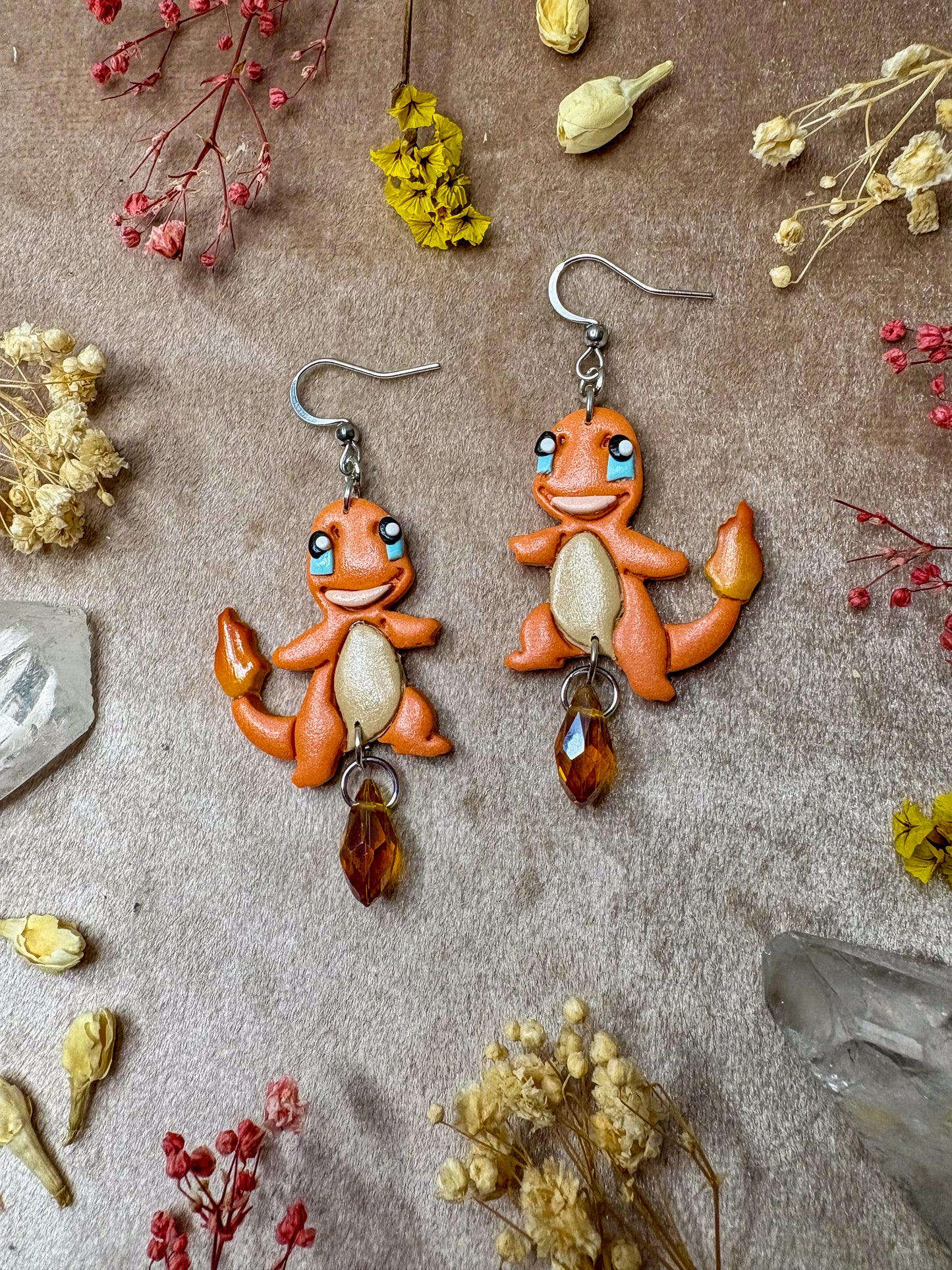 Fiery Lizard Earrings