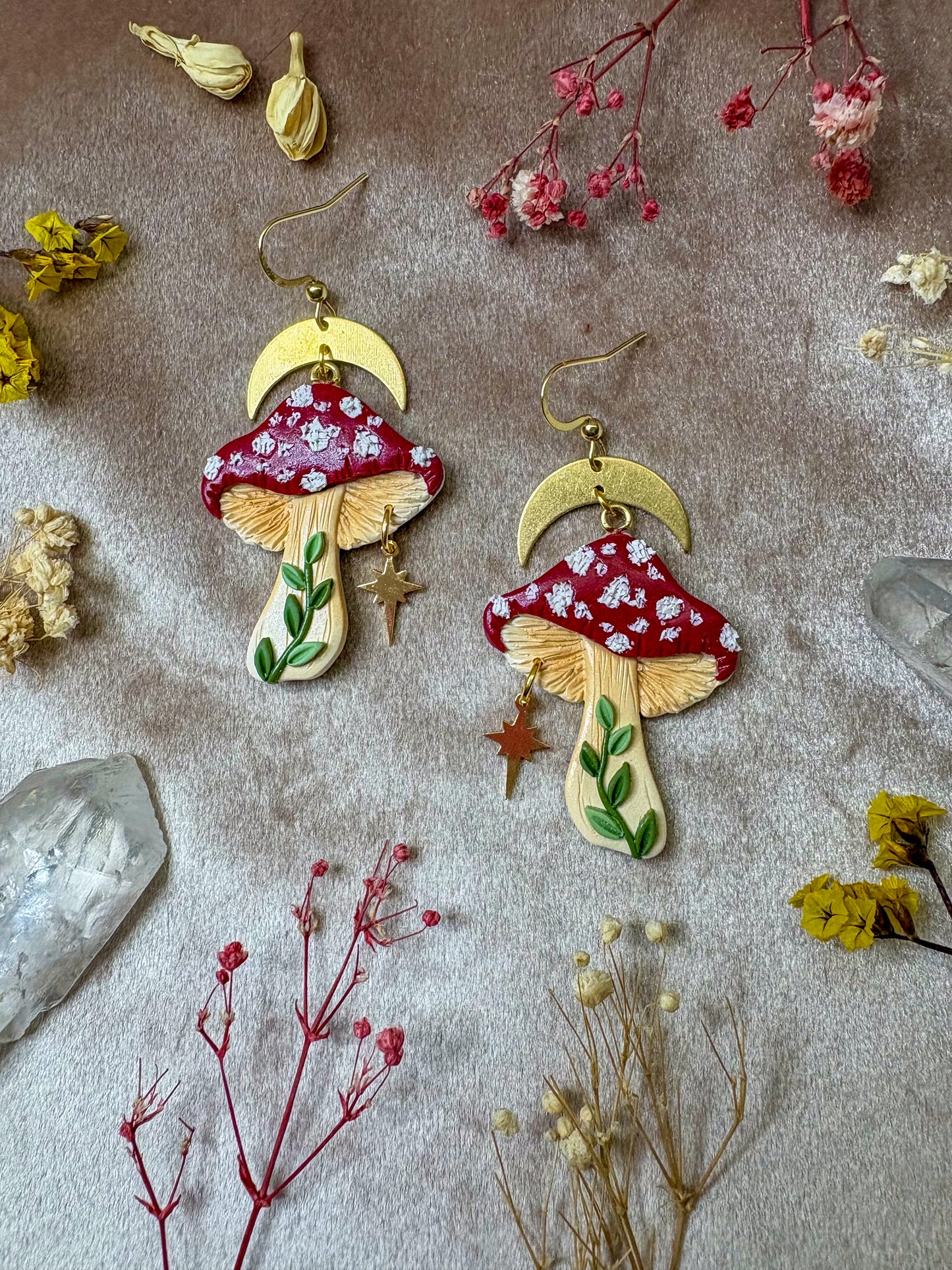 Magic Mushroom Earrings