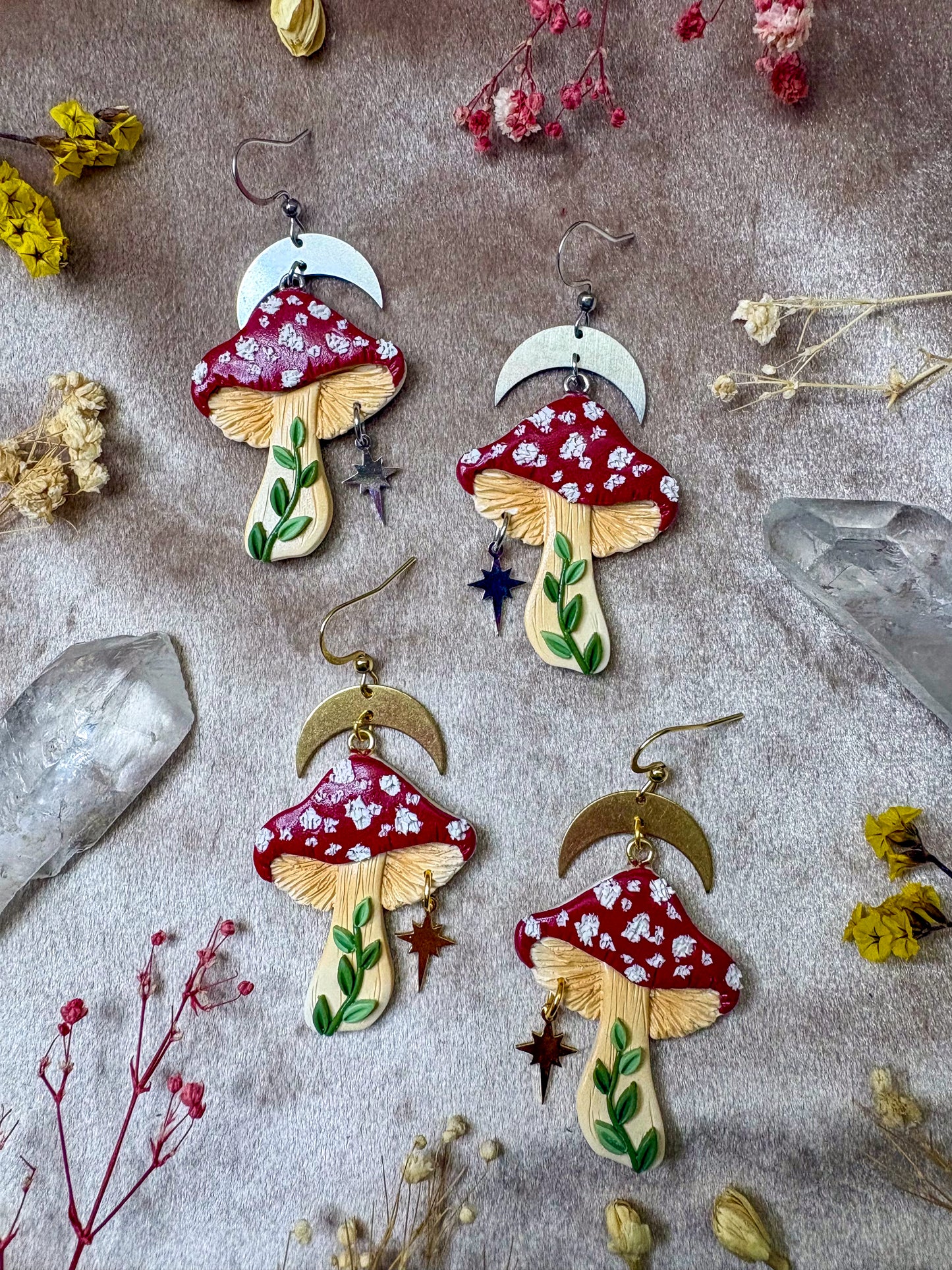 Magic Mushroom Earrings