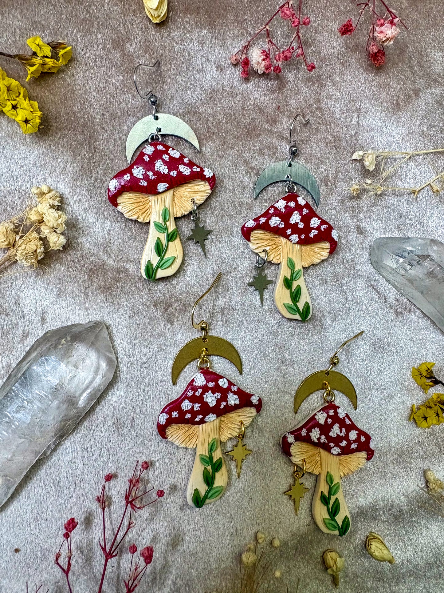 Magic Mushroom Earrings