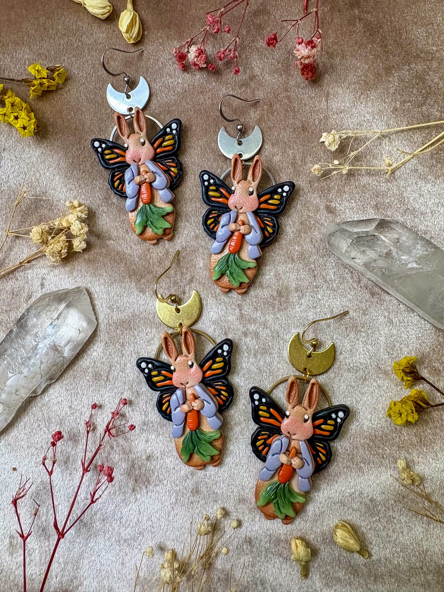 Butterfly Rabbit Earrings
