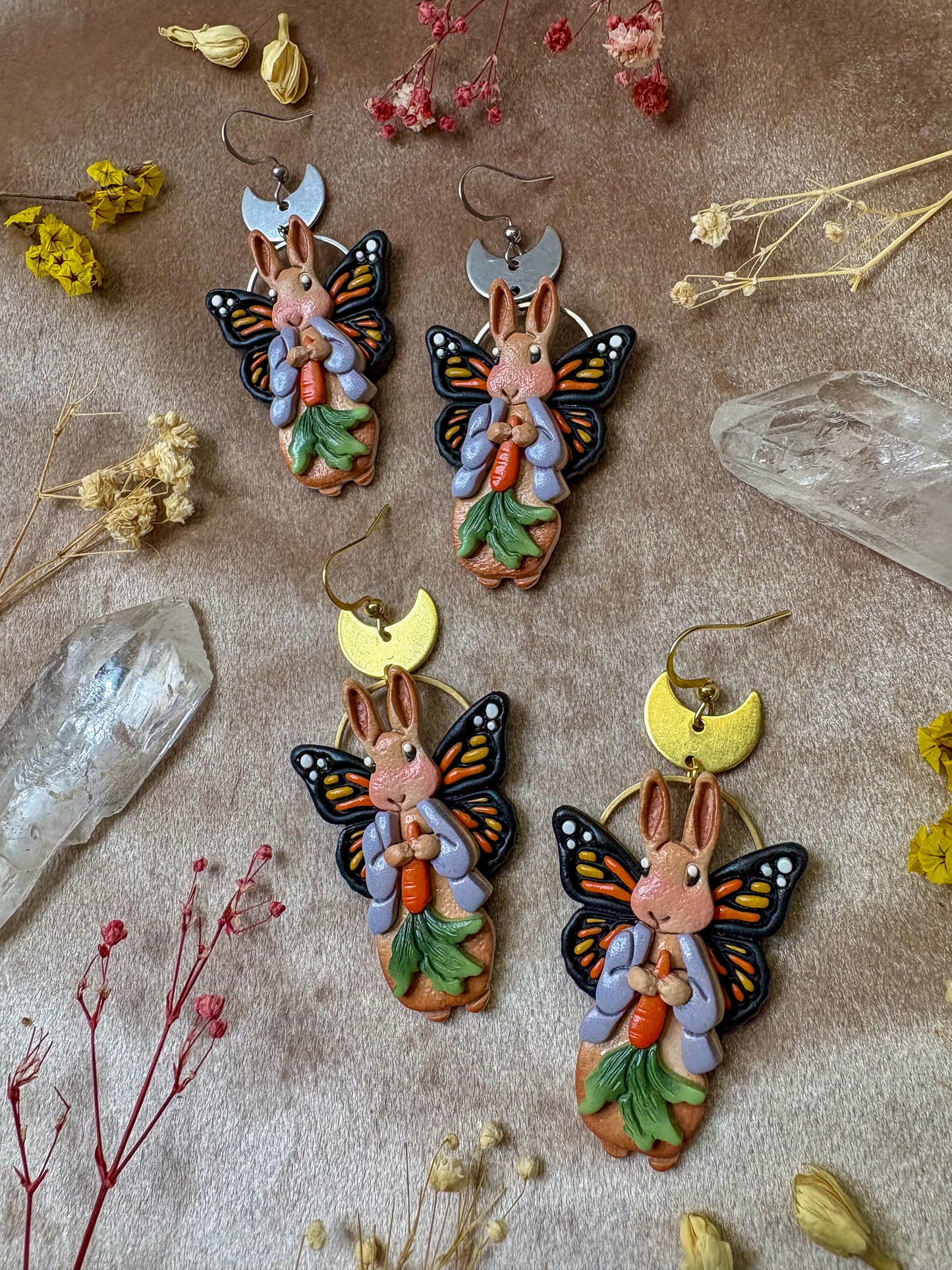 Butterfly Rabbit Earrings