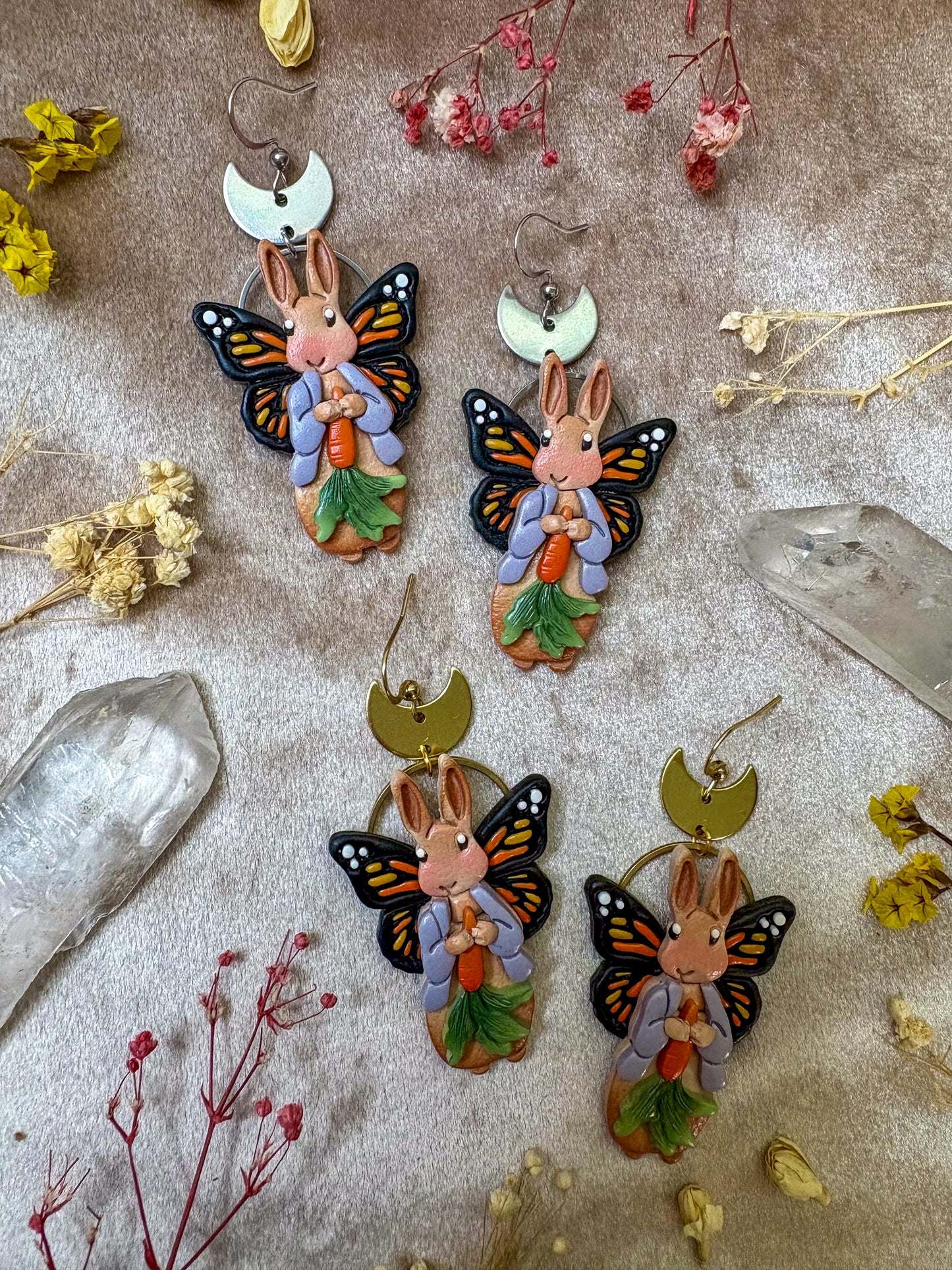 Butterfly Rabbit Earrings