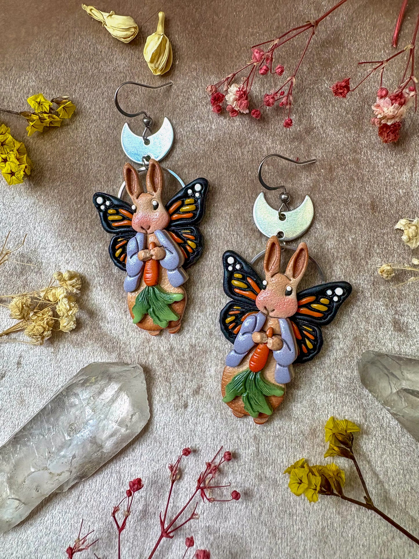 Butterfly Rabbit Earrings