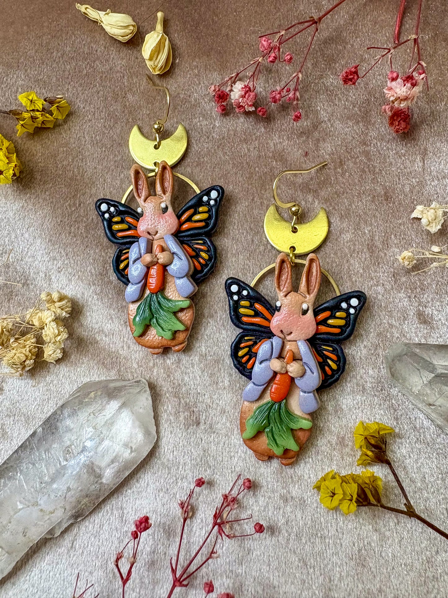 Butterfly Rabbit Earrings
