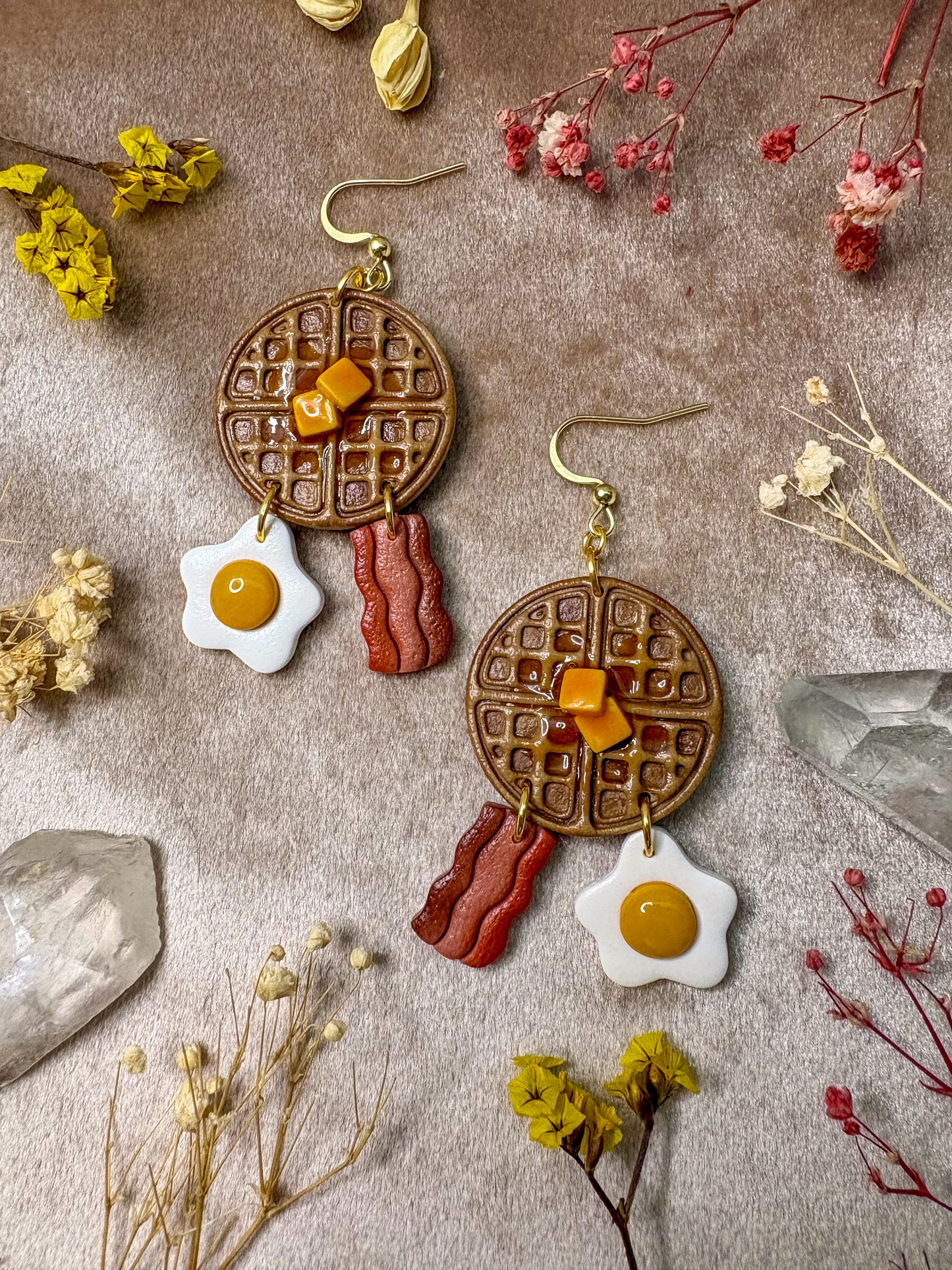 Sunday Breakfast Platter Earrings