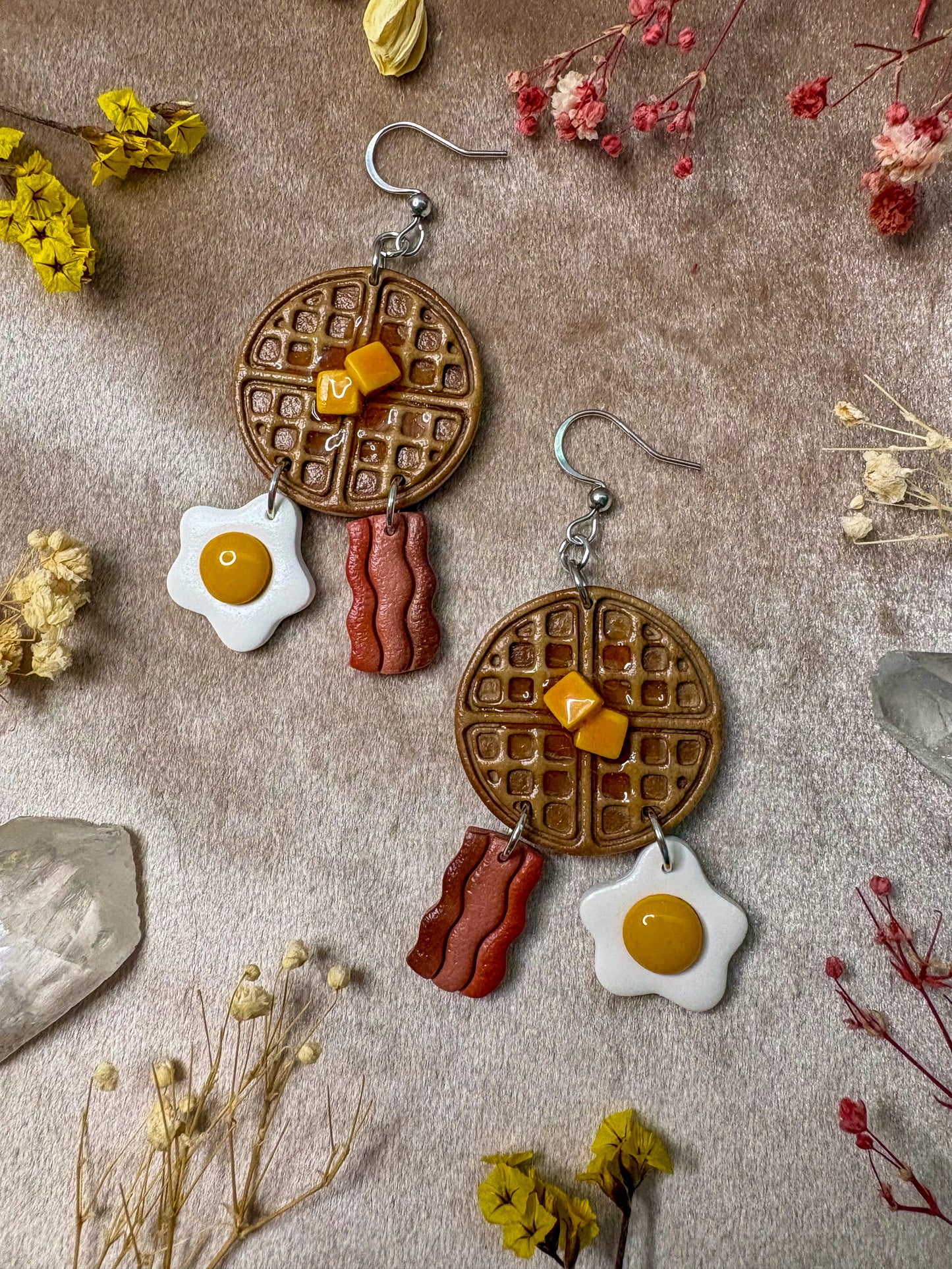 Sunday Breakfast Platter Earrings