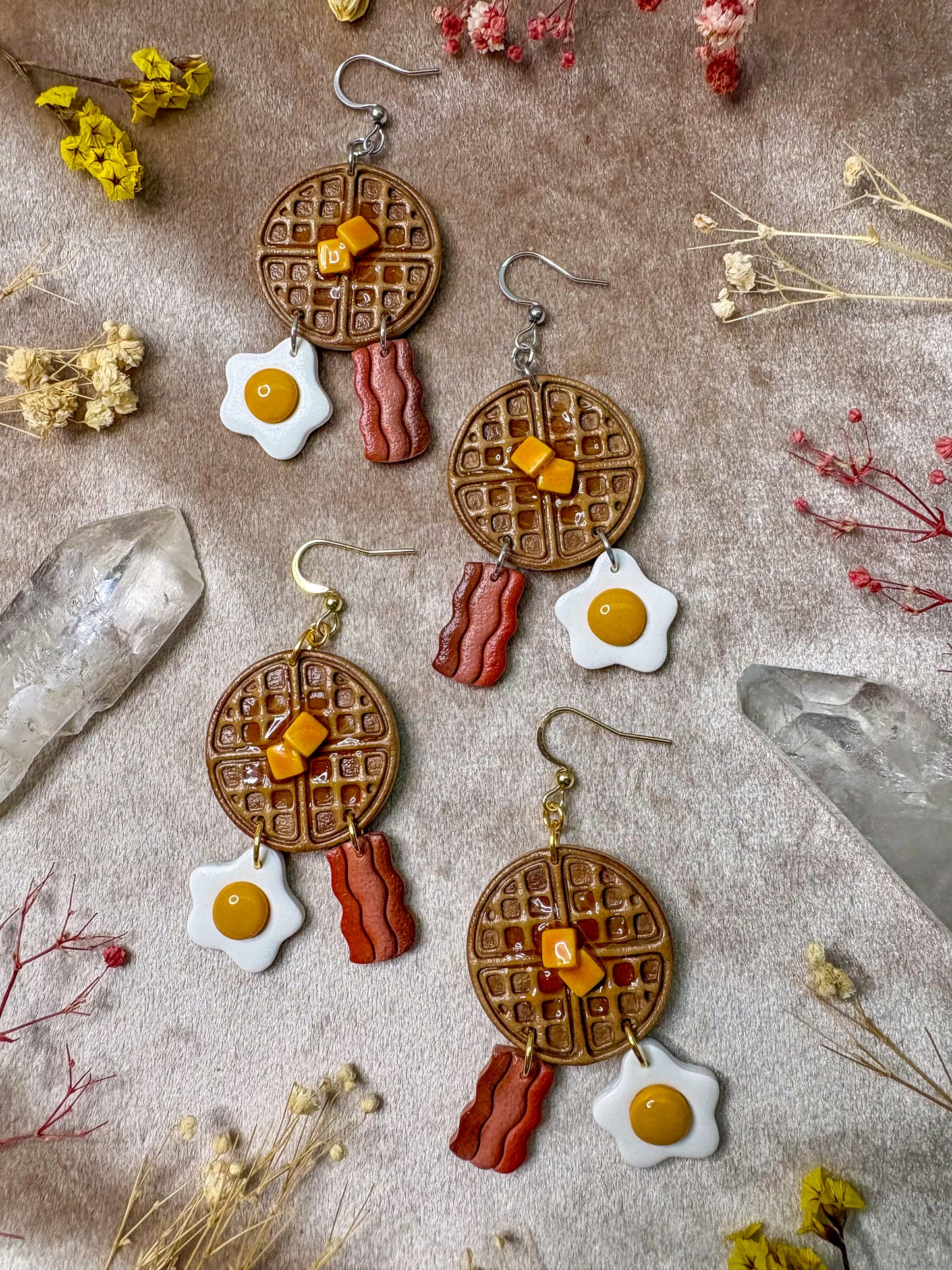 Sunday Breakfast Platter Earrings