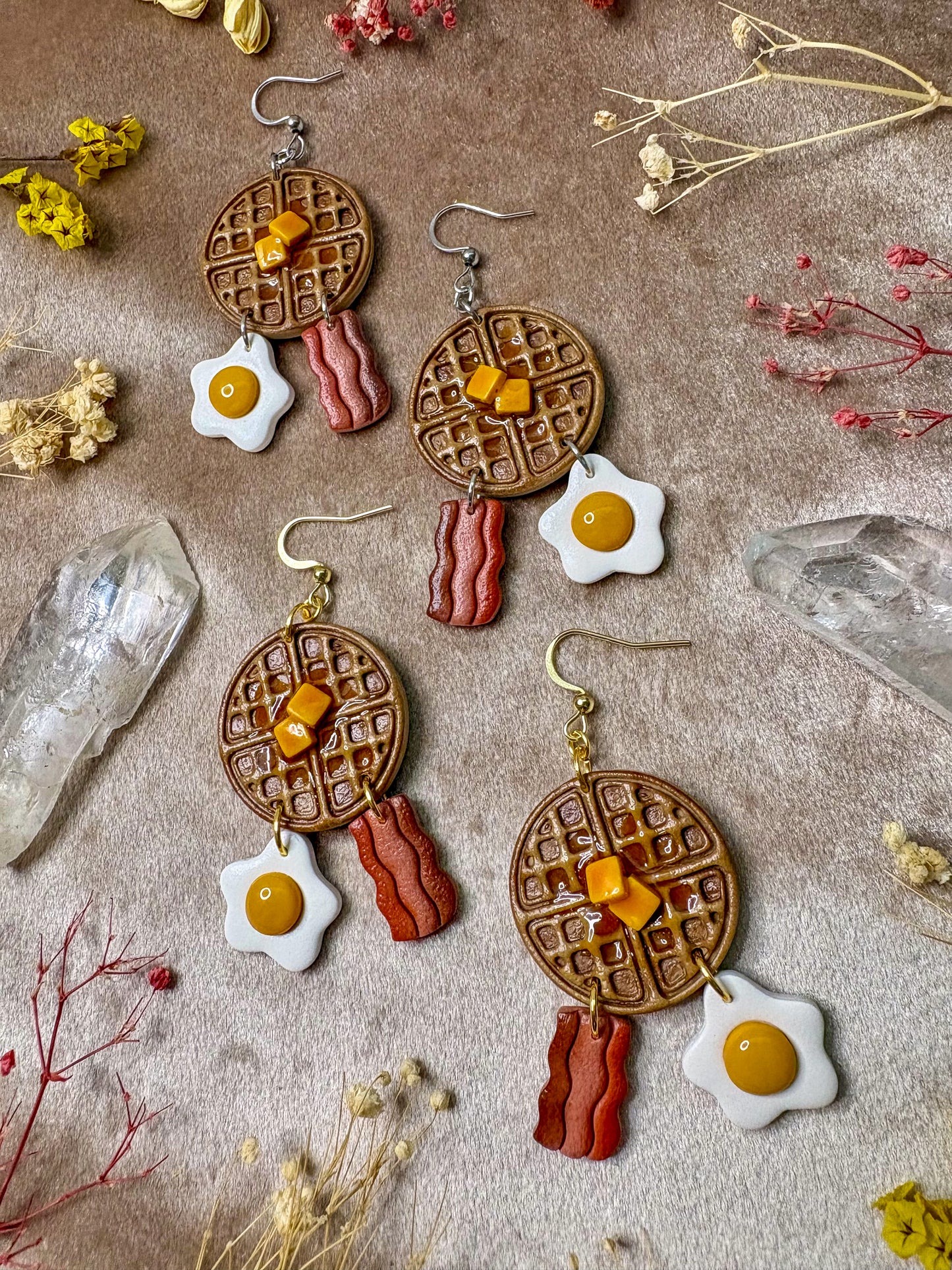 Sunday Breakfast Platter Earrings