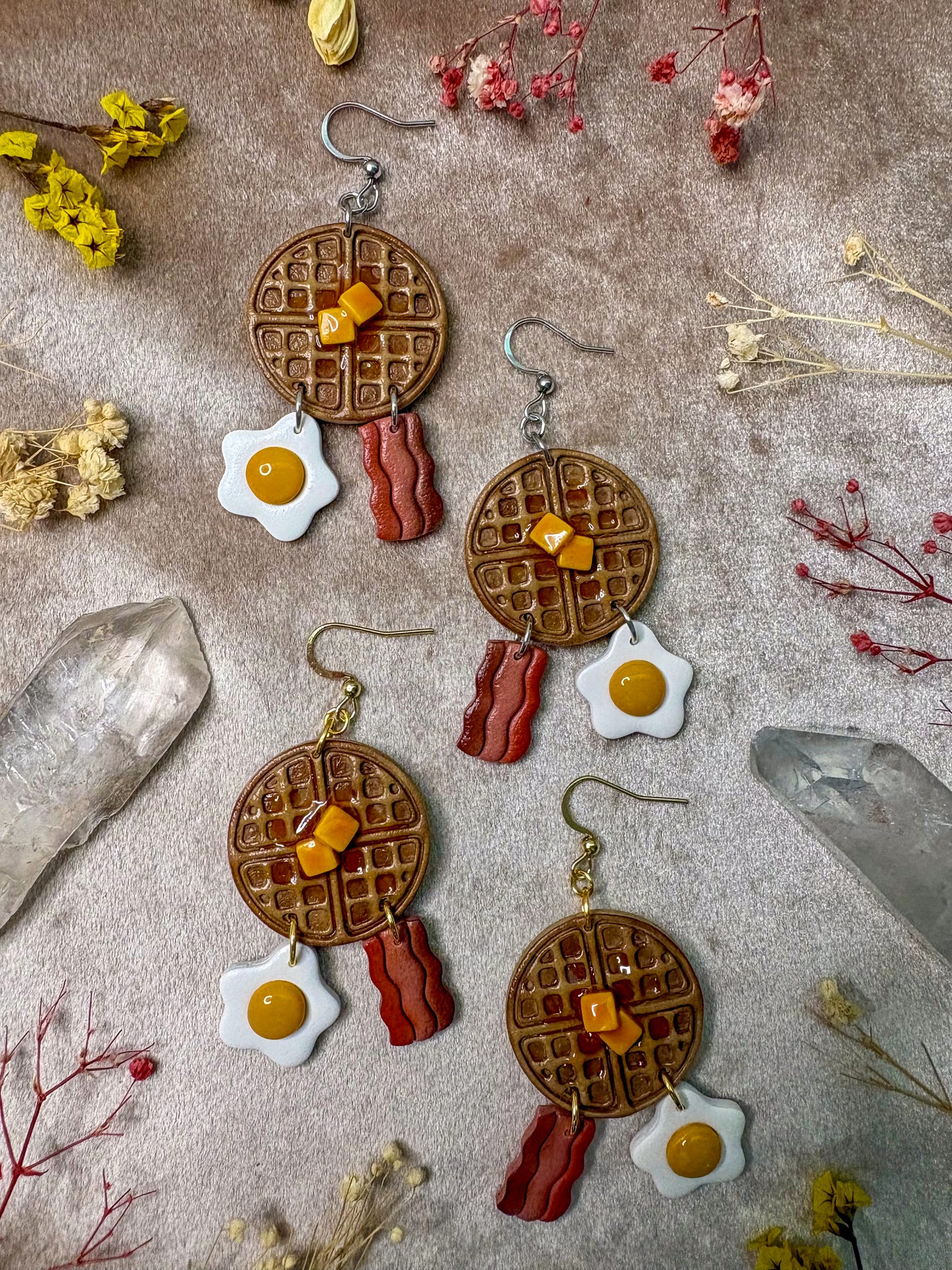 Sunday Breakfast Platter Earrings