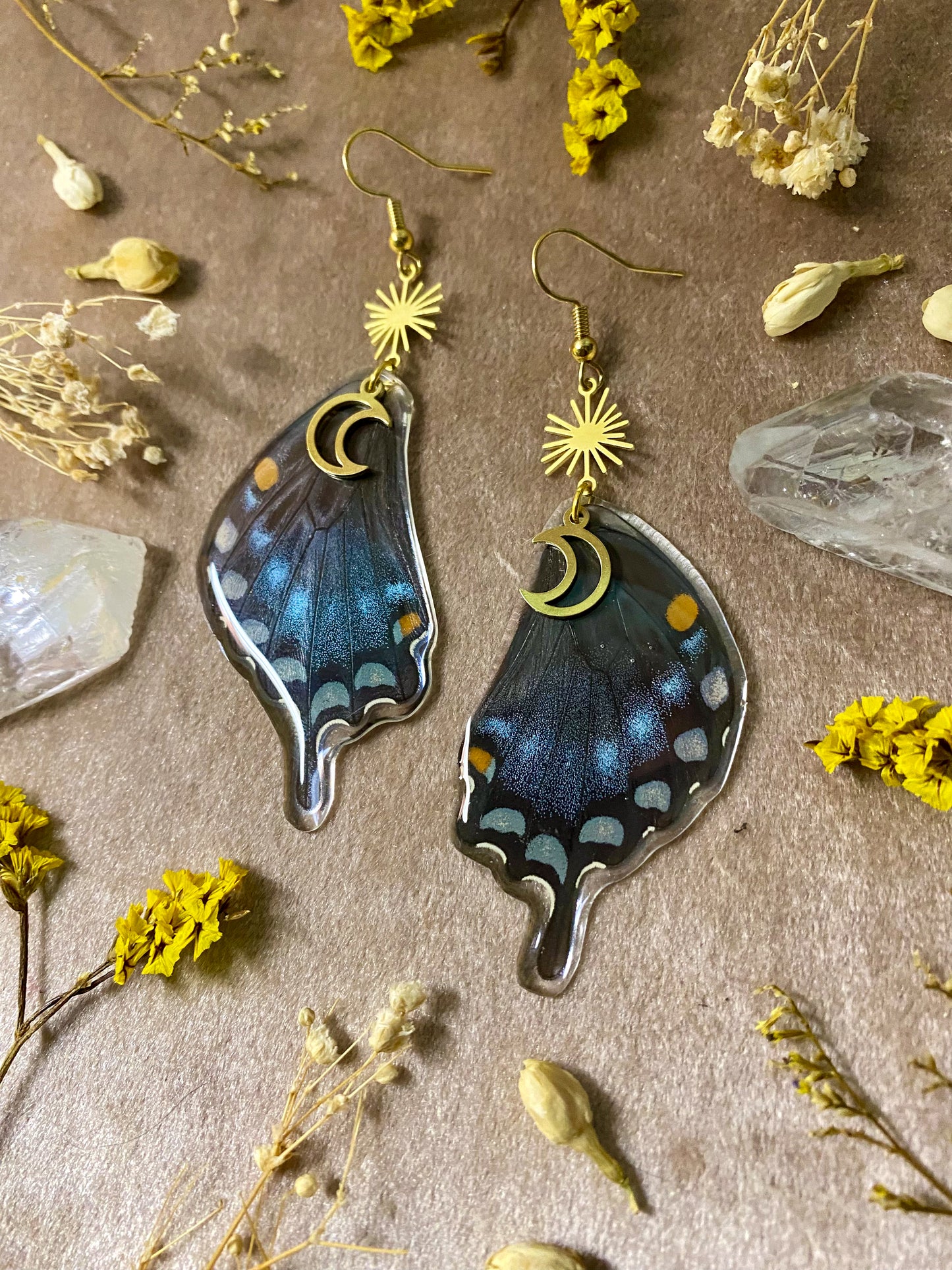 Spicebush Swallow Tail Butterfly Earrings