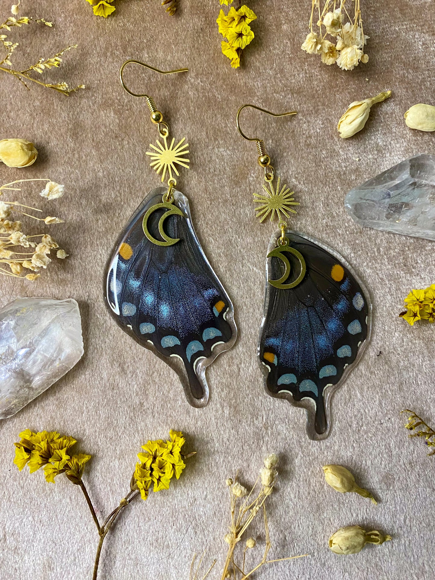 Spicebush Swallow Tail Butterfly Earrings