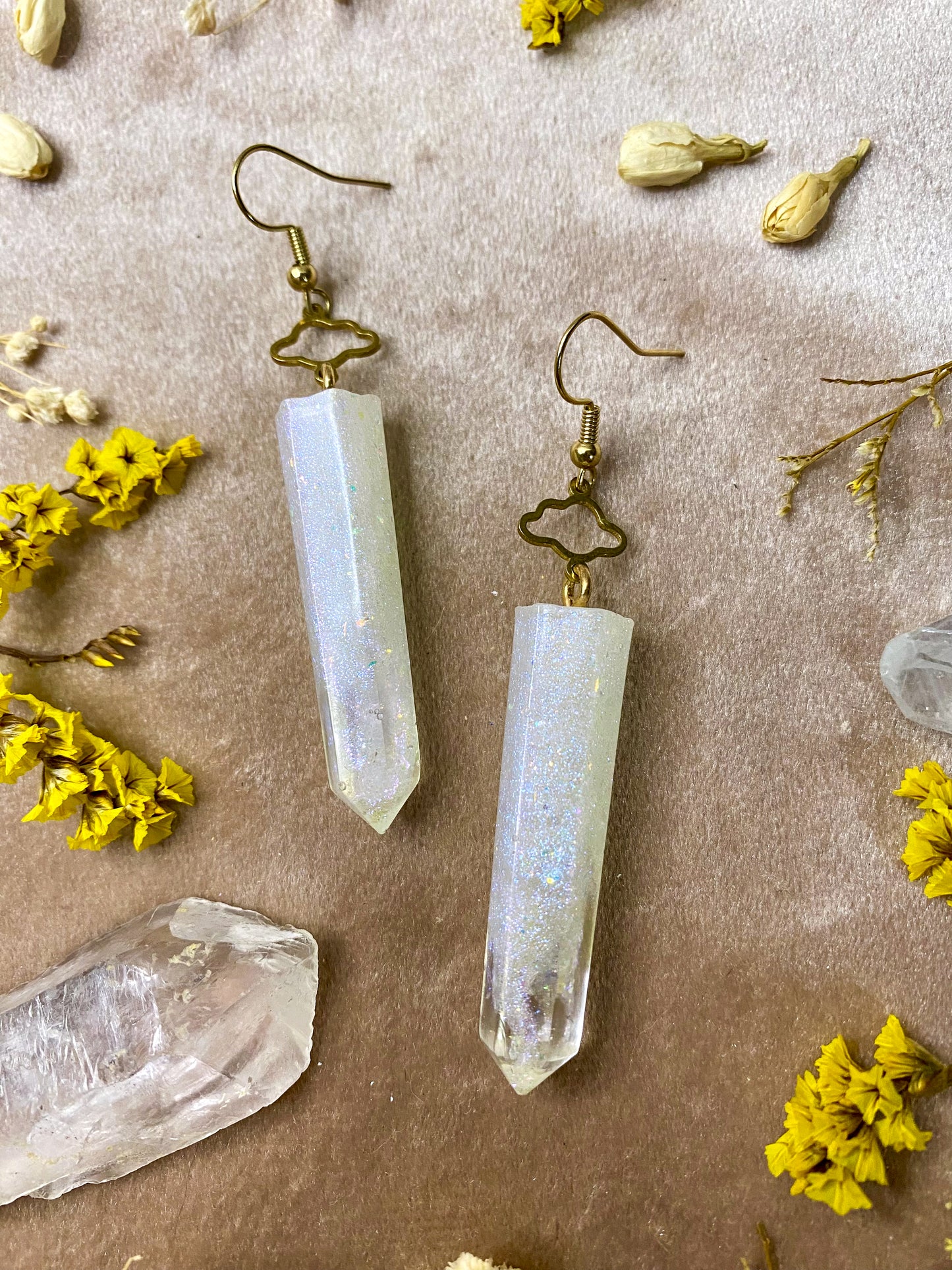 Dreamy Cloud Crystal Earrings