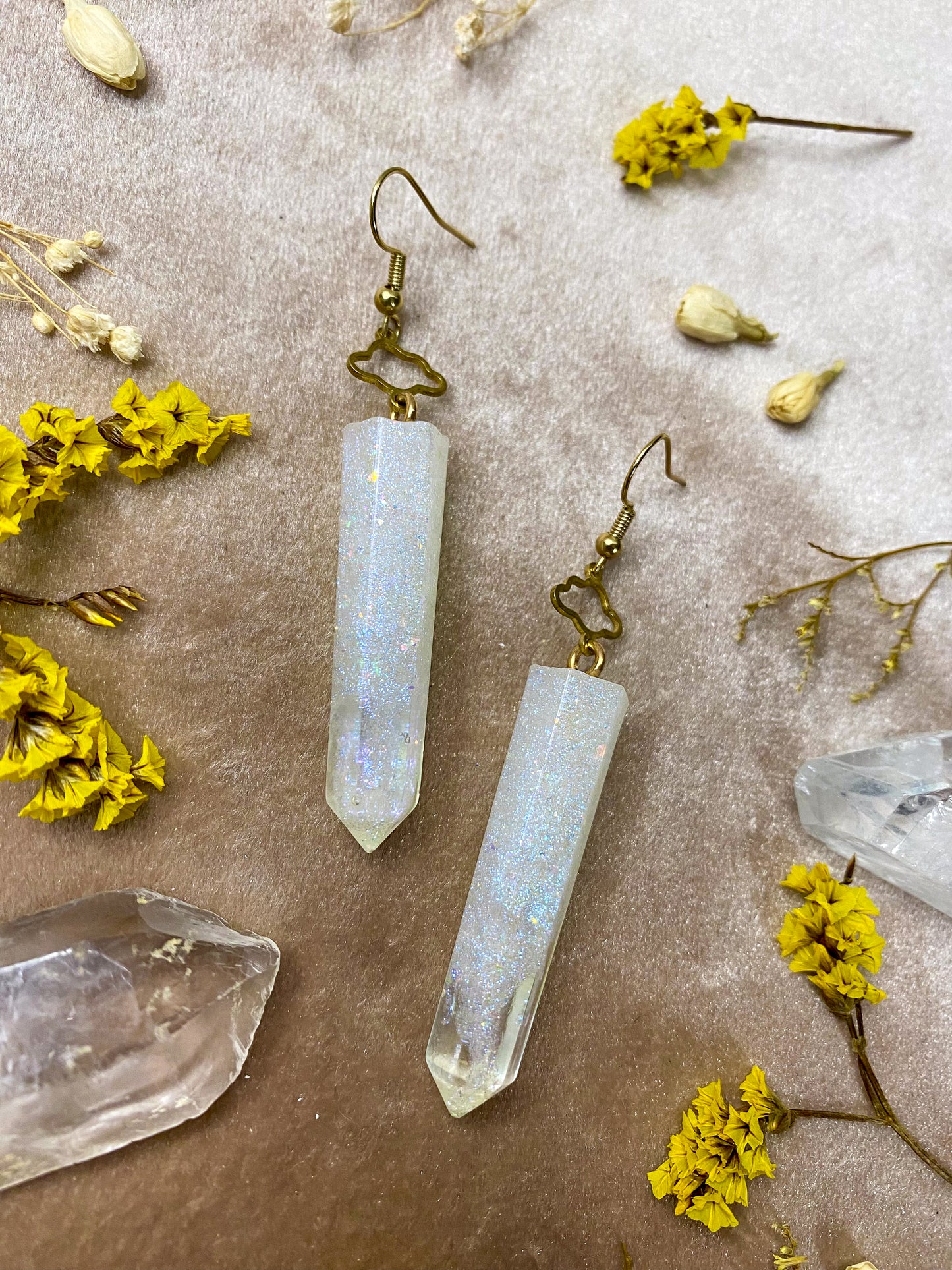 Dreamy Cloud Crystal Earrings